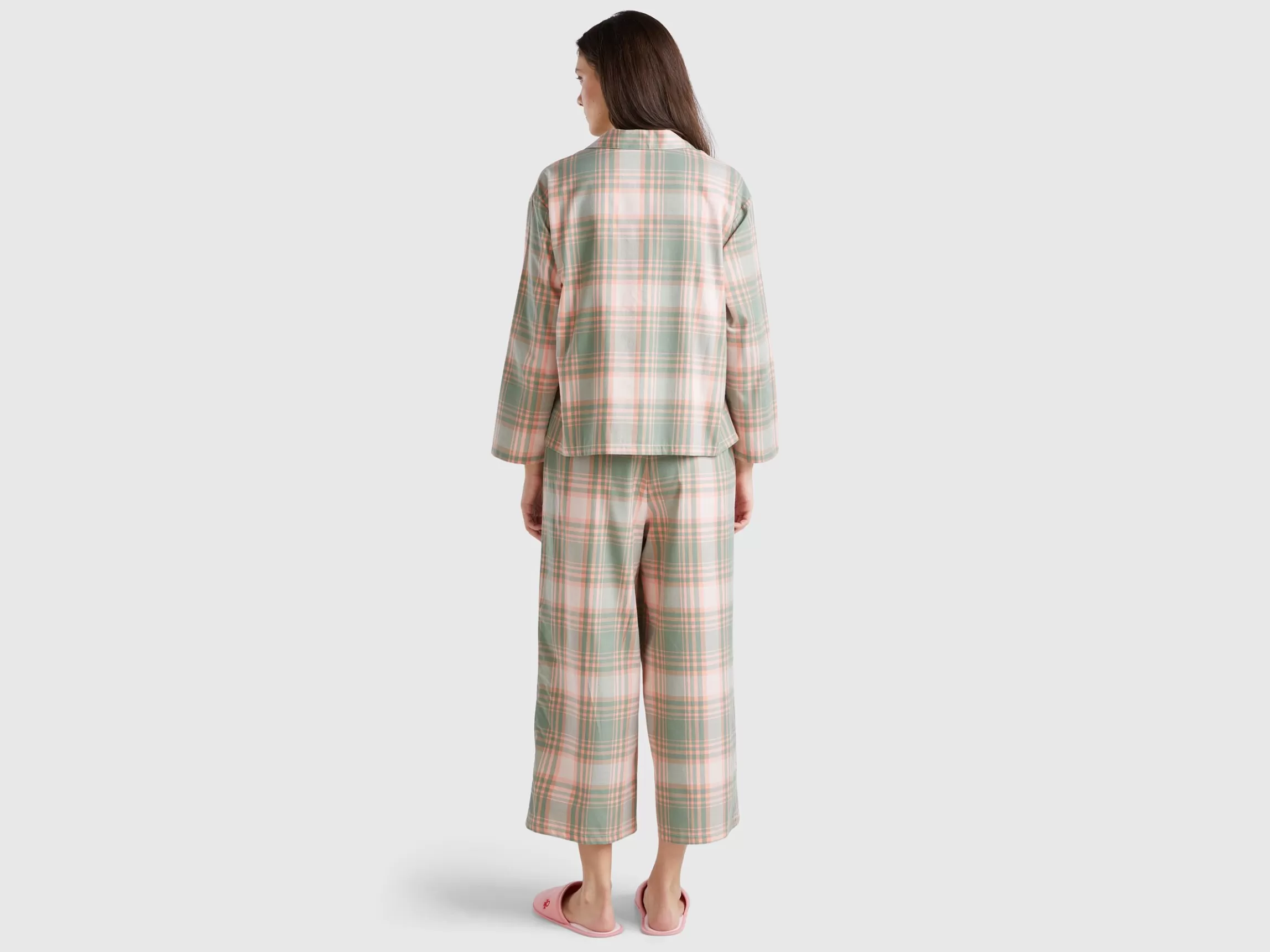 United Colors of Benetton Flannel tartan pyjamas