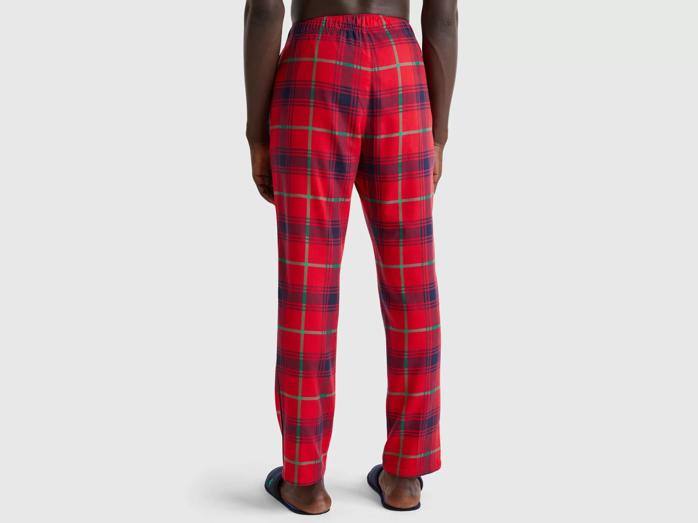 United Colors of Benetton Flannel tartan trousers