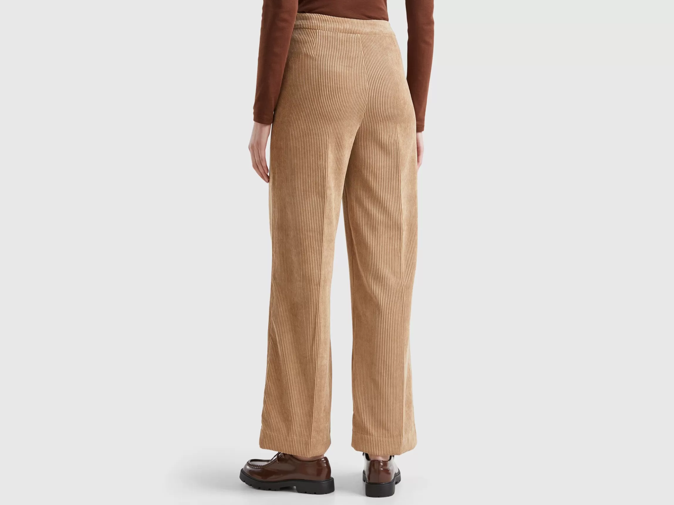 United Colors of Benetton Flare fit velvet trousers