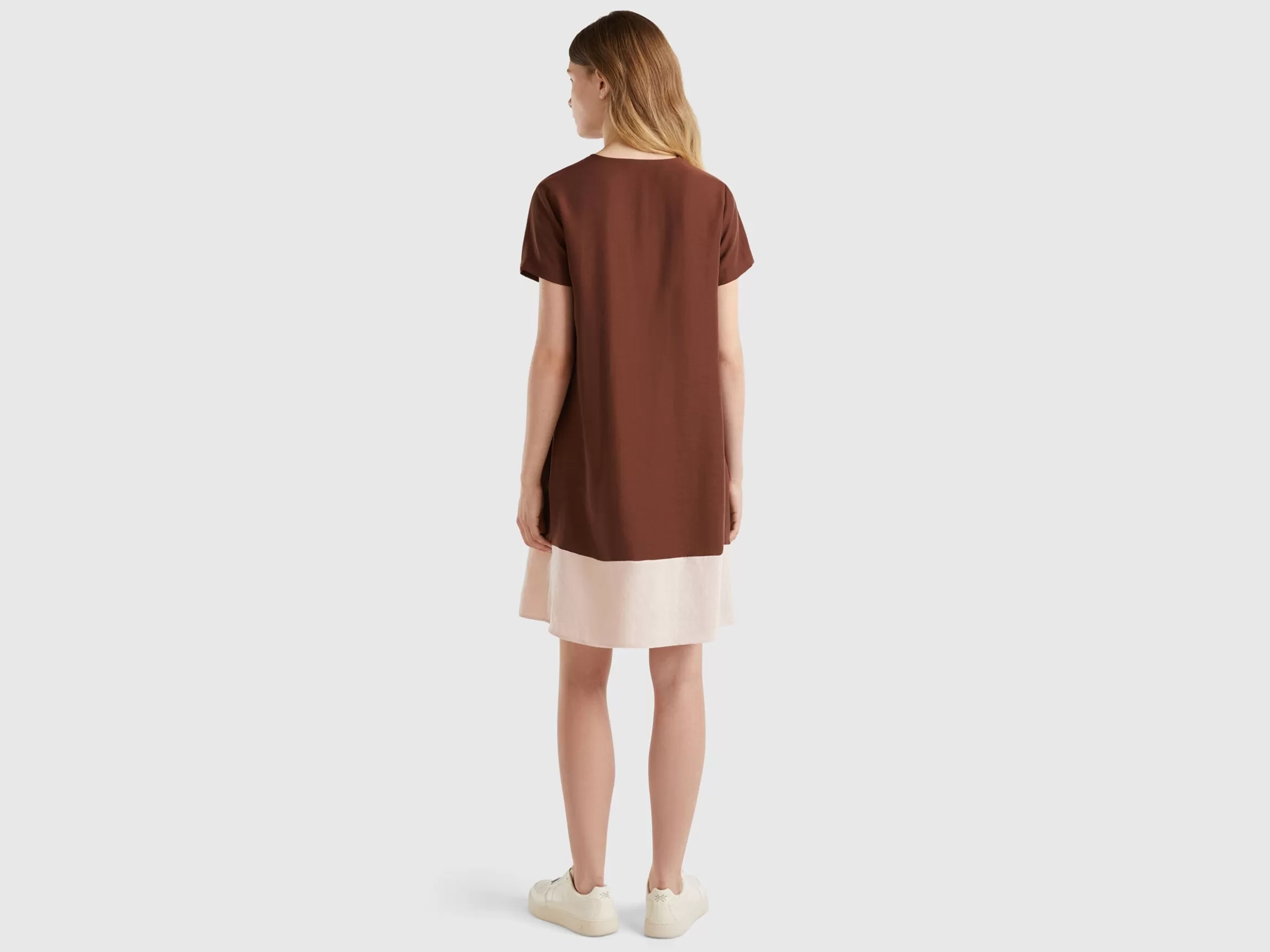 United Colors of Benetton Flared dress in Modal® blend