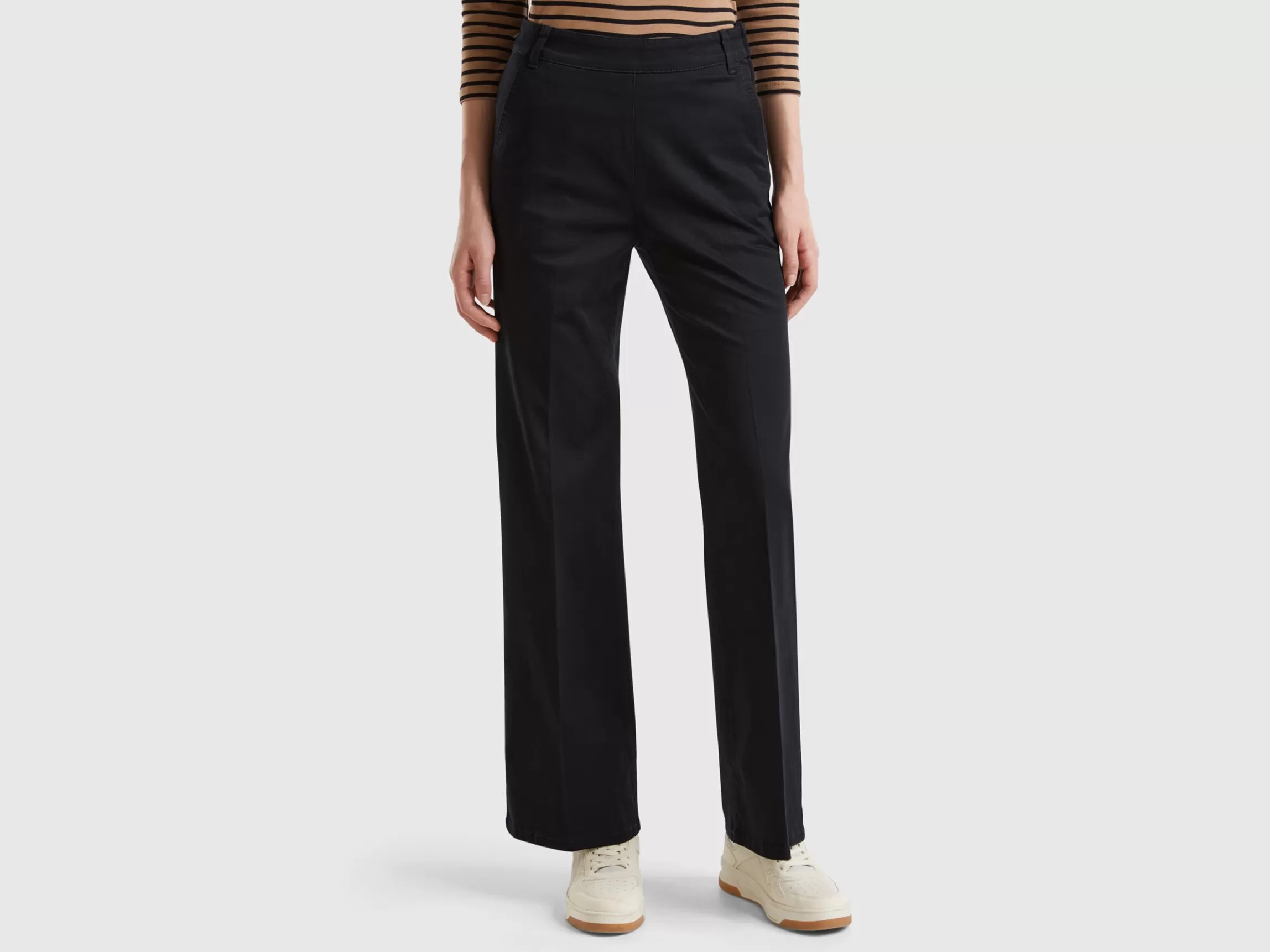 United Colors of Benetton Flared trousers in stretch cotton