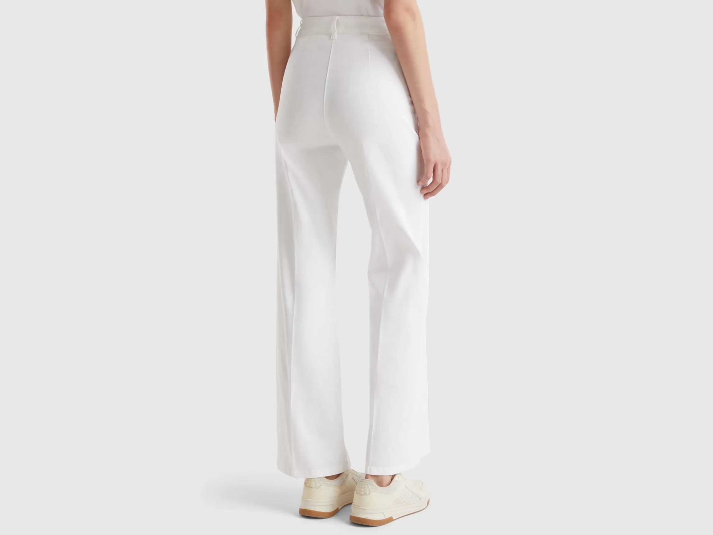 United Colors of Benetton Flared trousers in stretch cotton