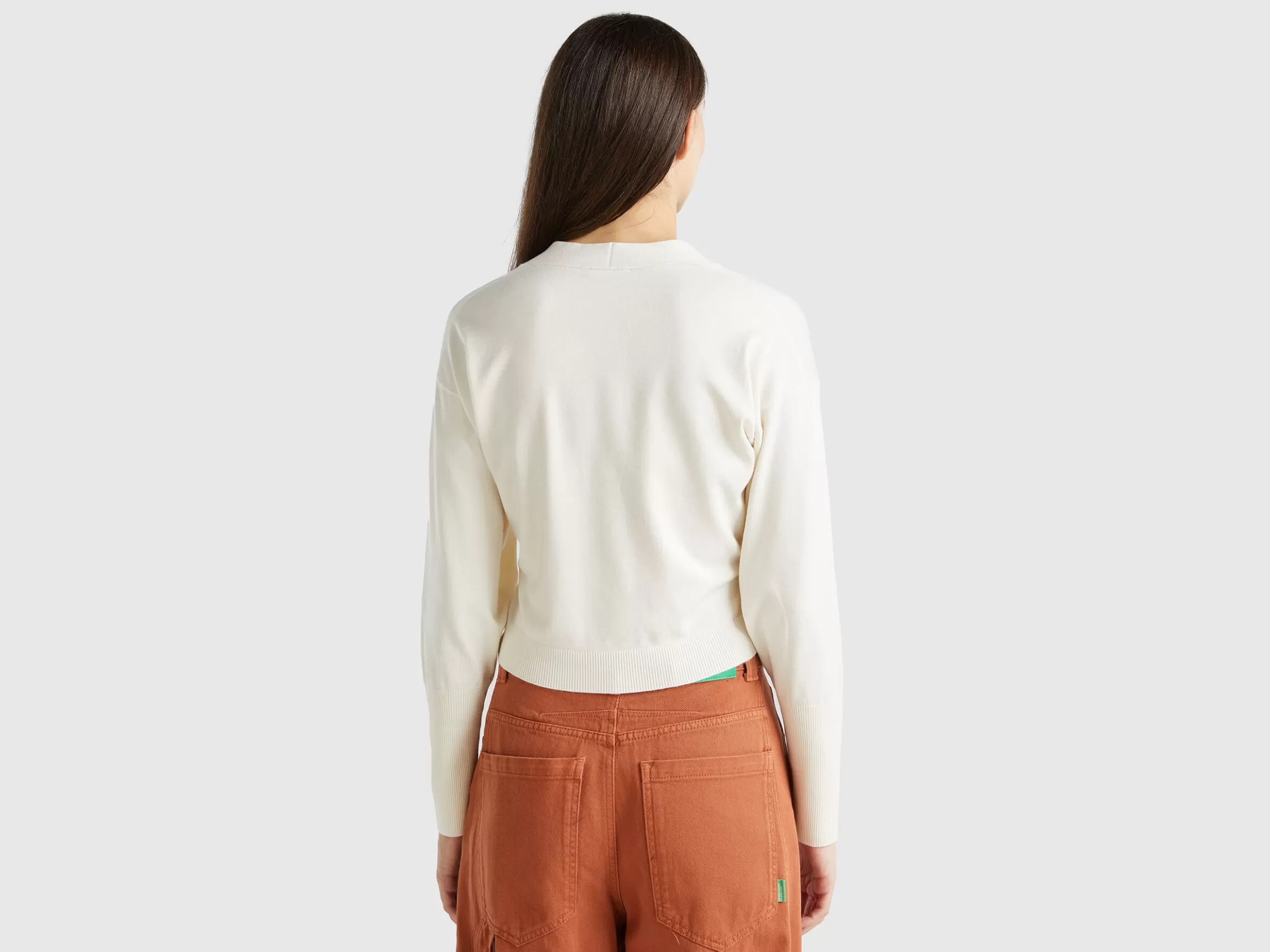 United Colors of Benetton Flowy cardigan with lace