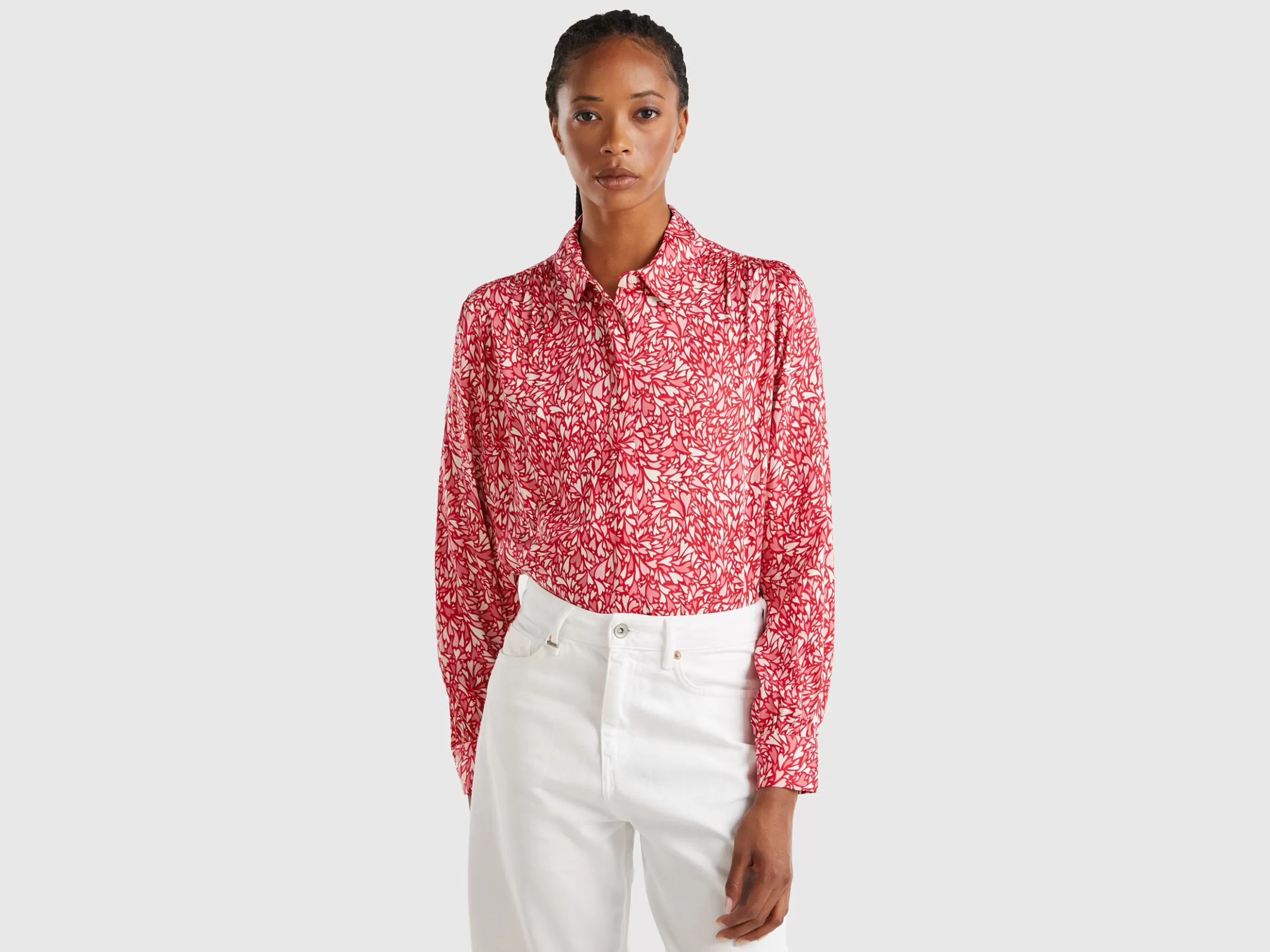 United Colors of Benetton Flowy heart shirt