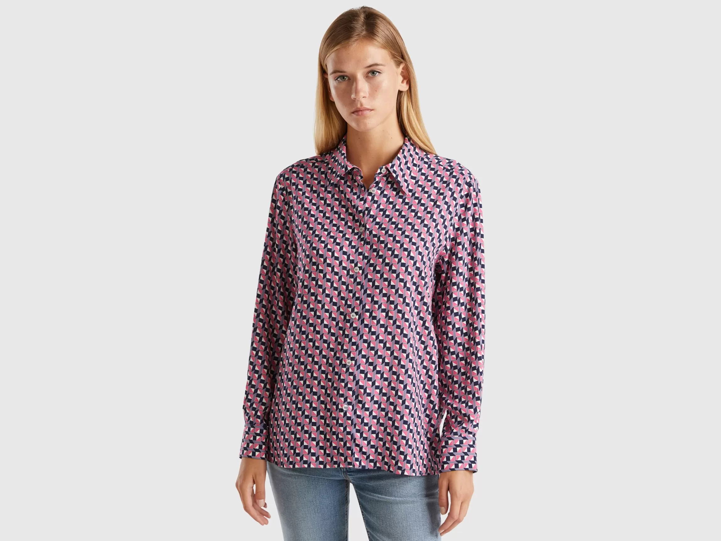 United Colors of Benetton Flowy patterned shirt