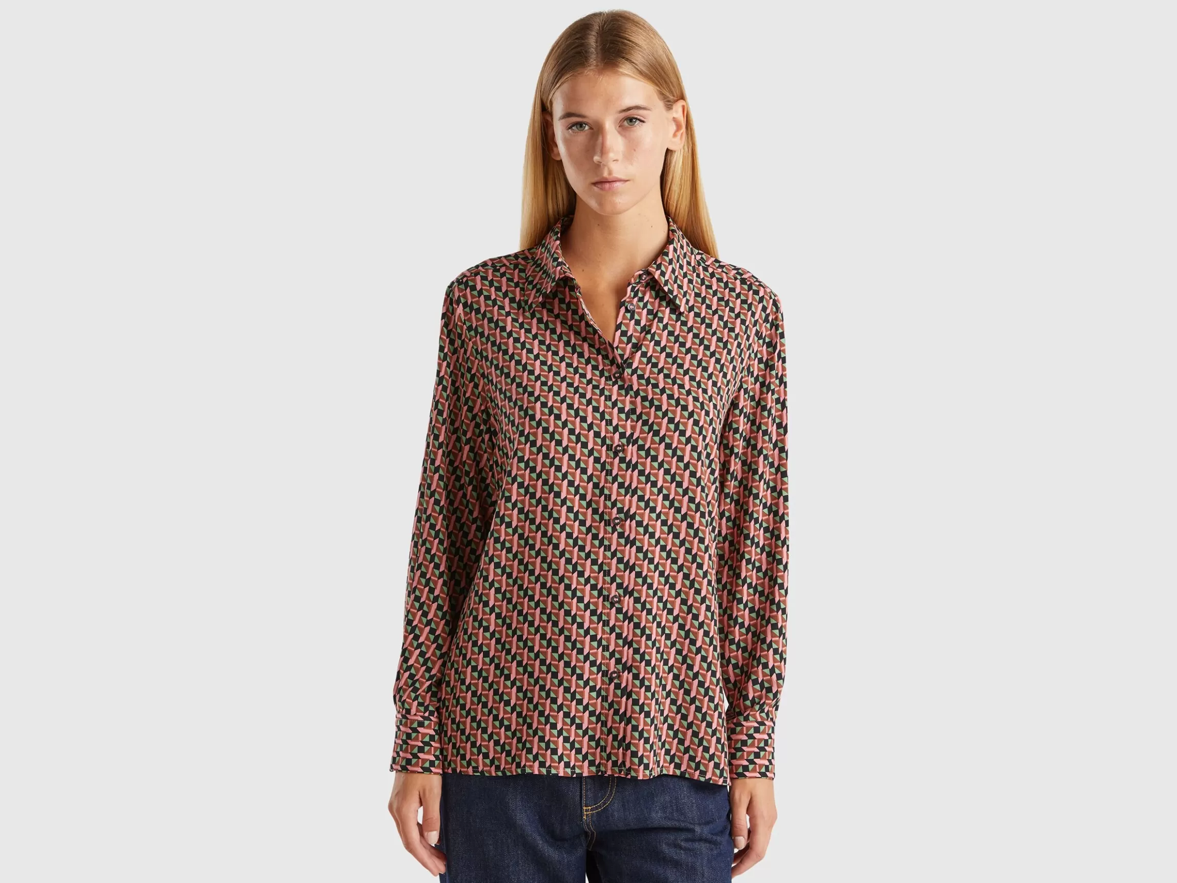 United Colors of Benetton Flowy patterned shirt