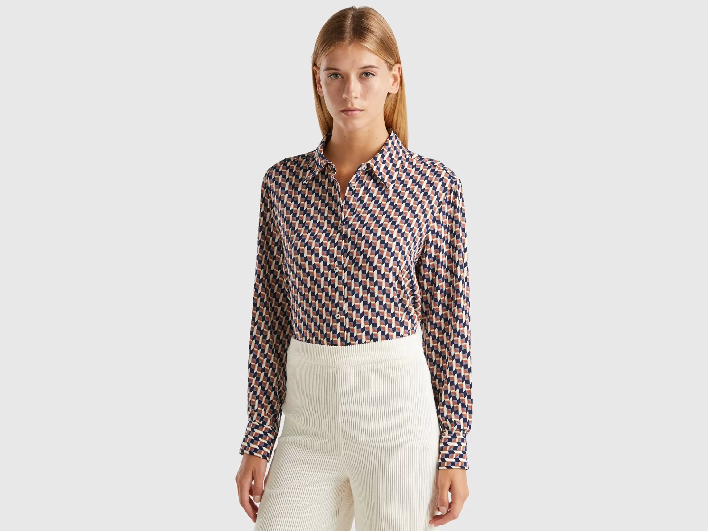 United Colors of Benetton Flowy patterned shirt