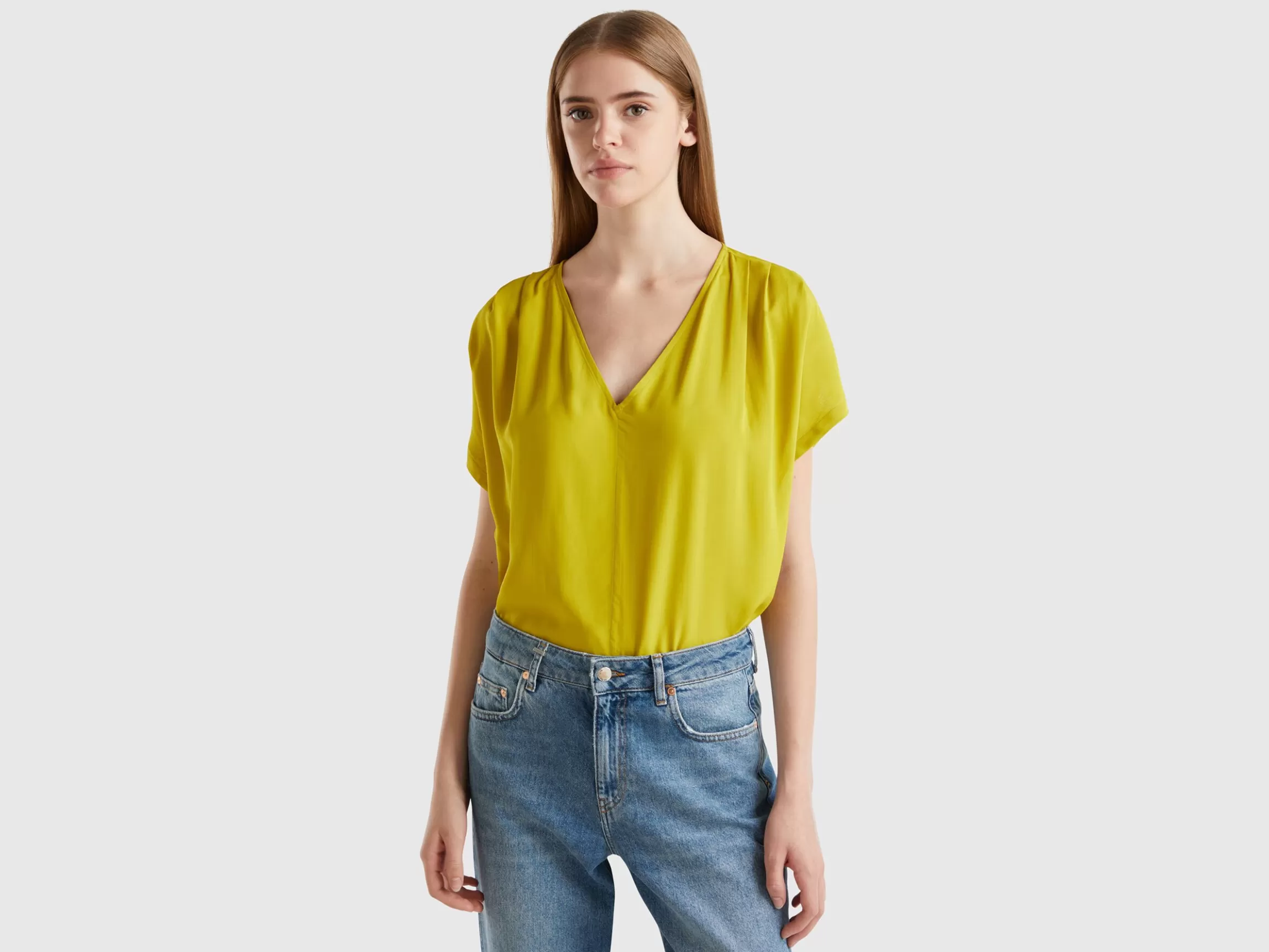 United Colors of Benetton Flowy short sleeve blouse