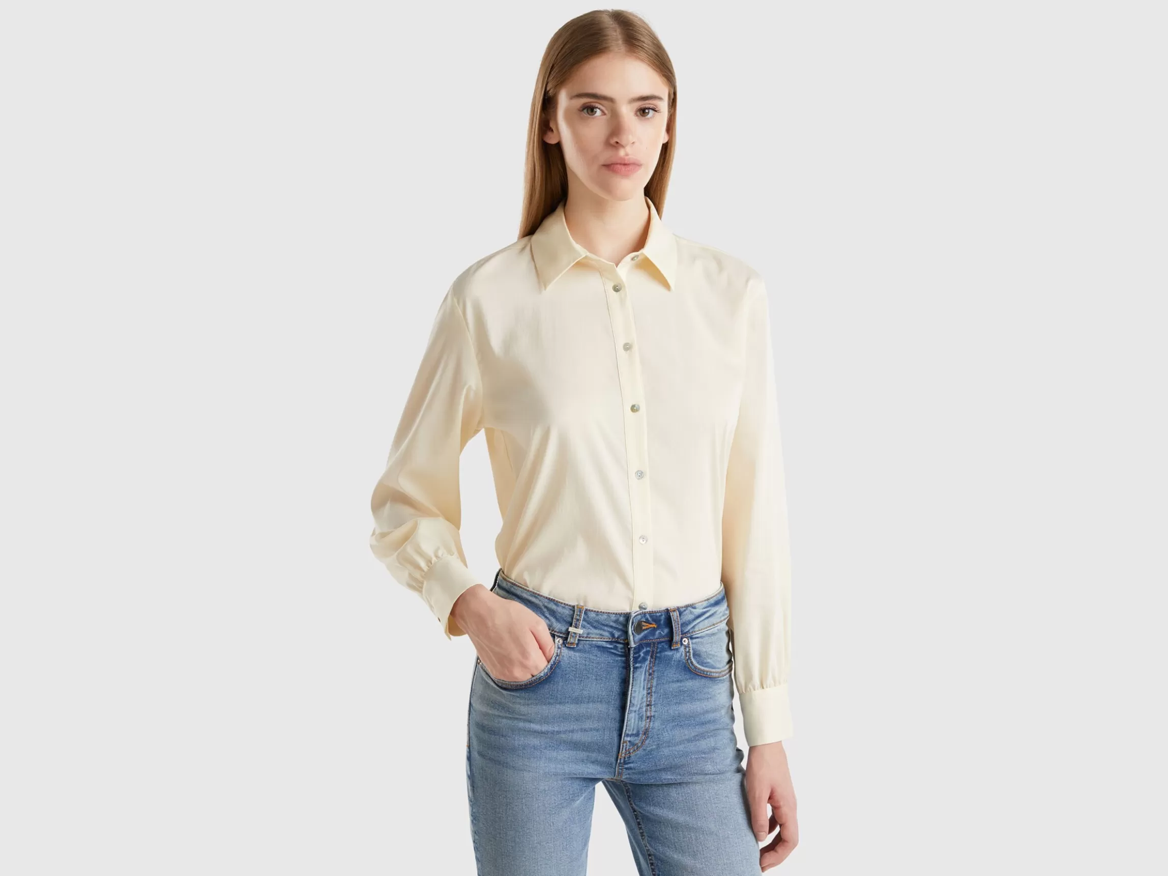 United Colors of Benetton Flowy stretch shirt