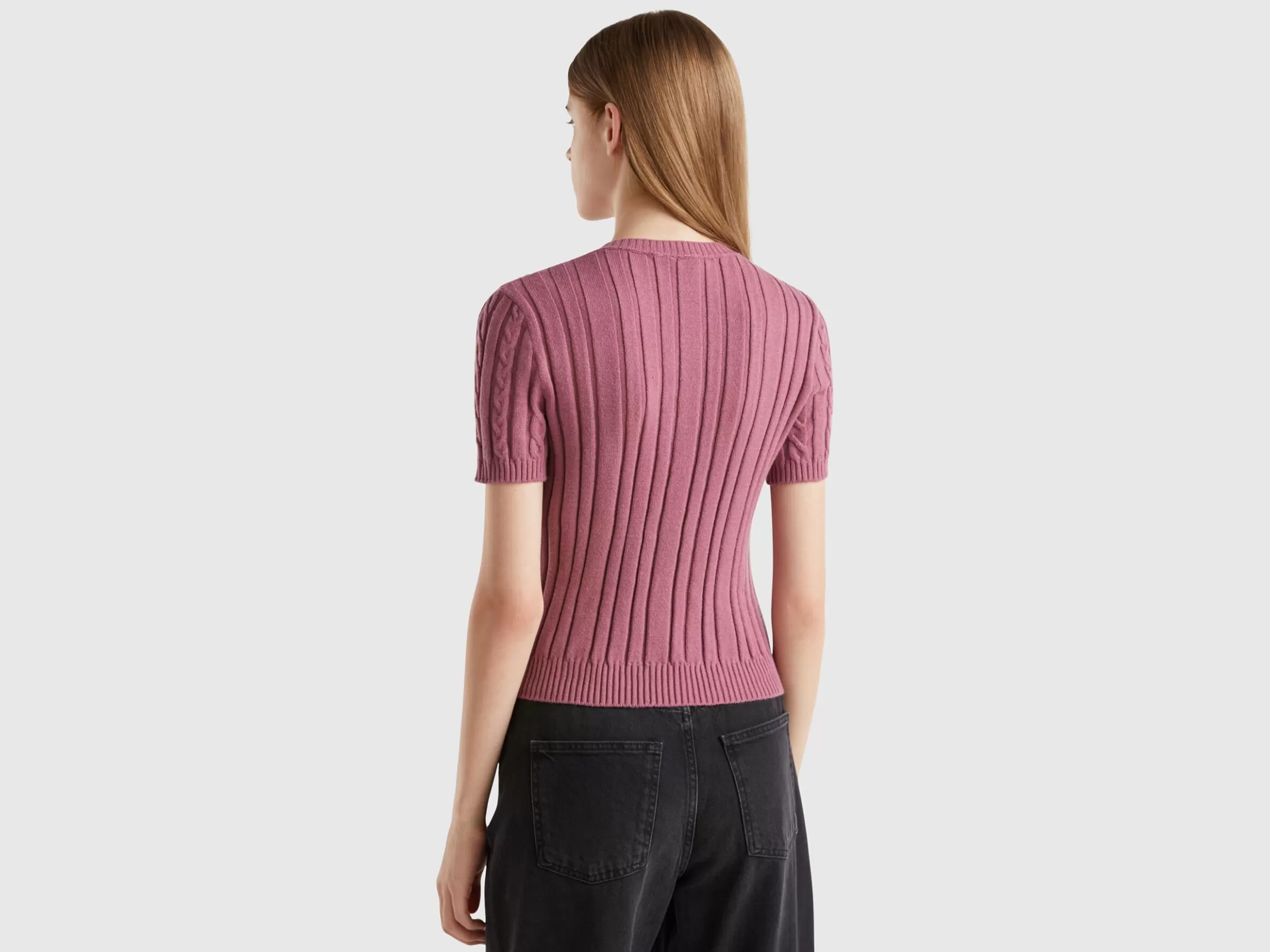 United Colors of Benetton Flowy sweater with short sleeves