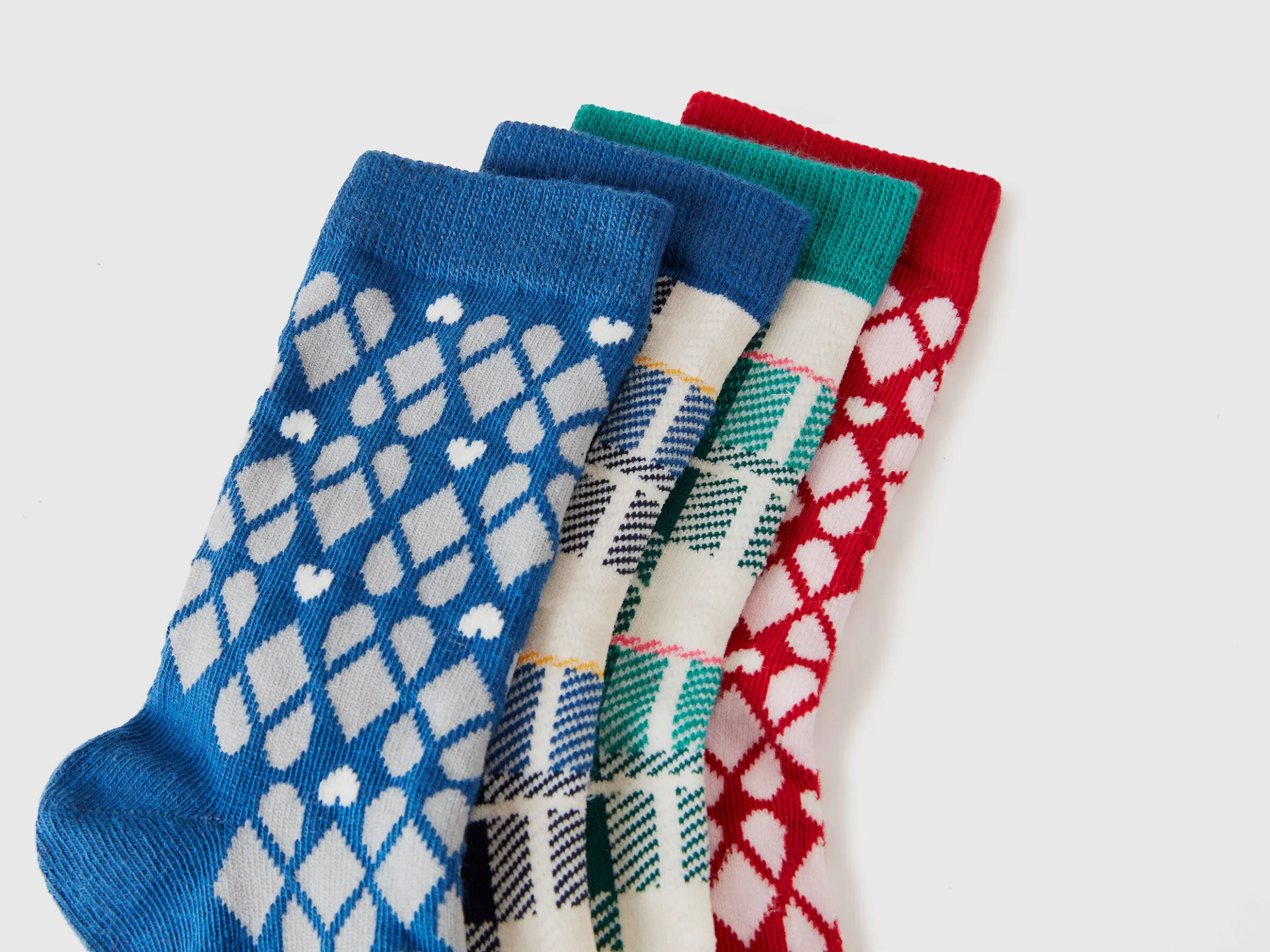 United Colors of Benetton Four pairs of patterned socks