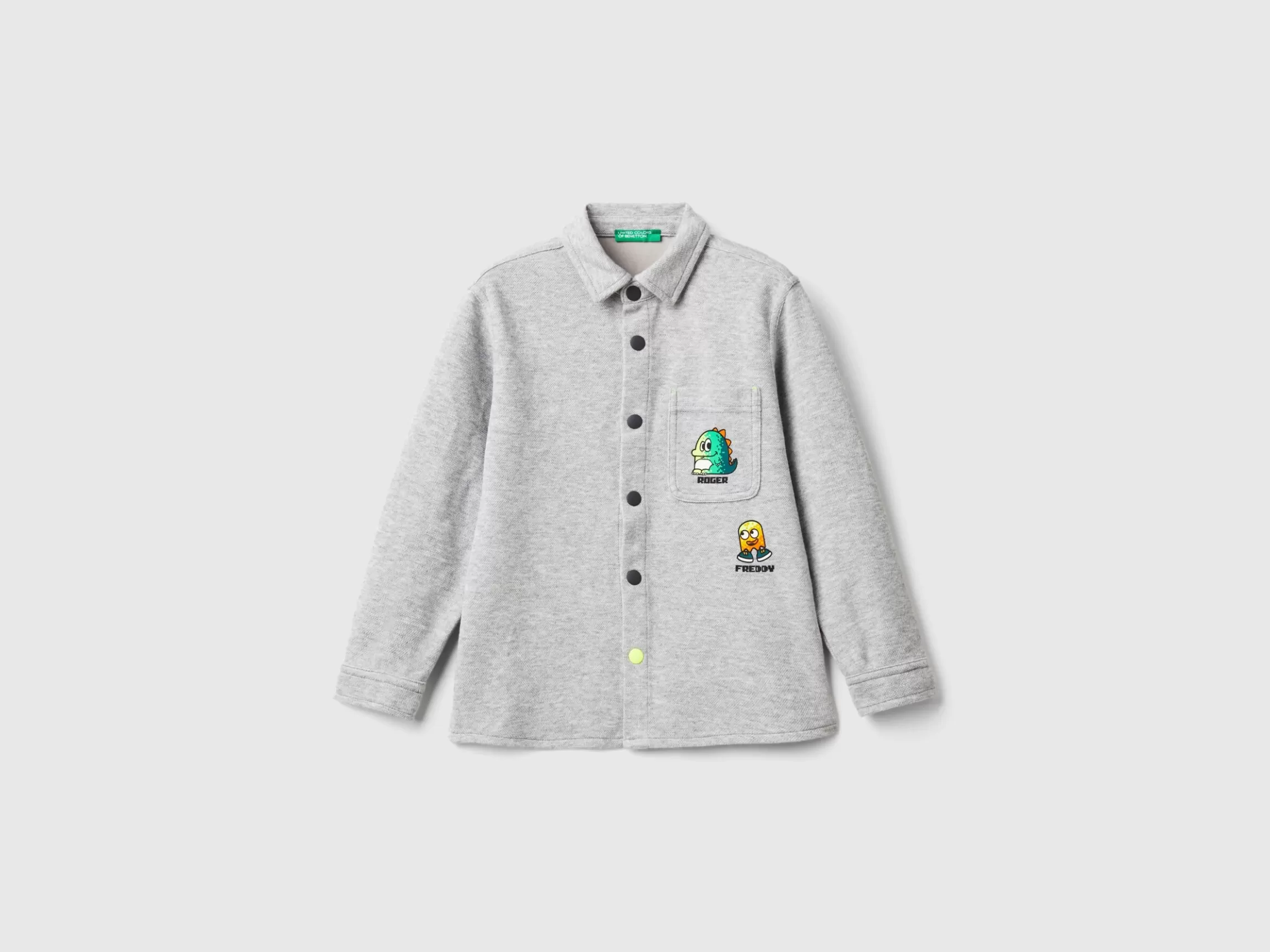 United Colors of Benetton Gamer shirt in warm cotton blend