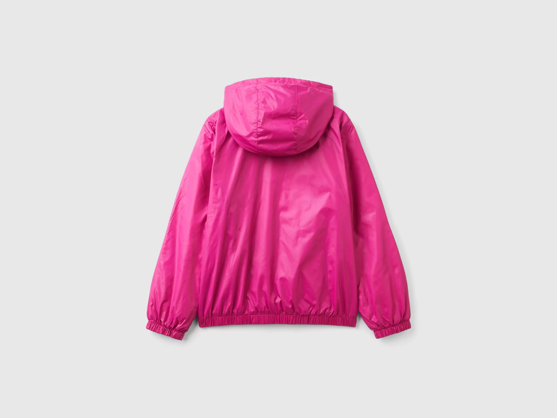 United Colors of Benetton Glossy jacket with zip and hood