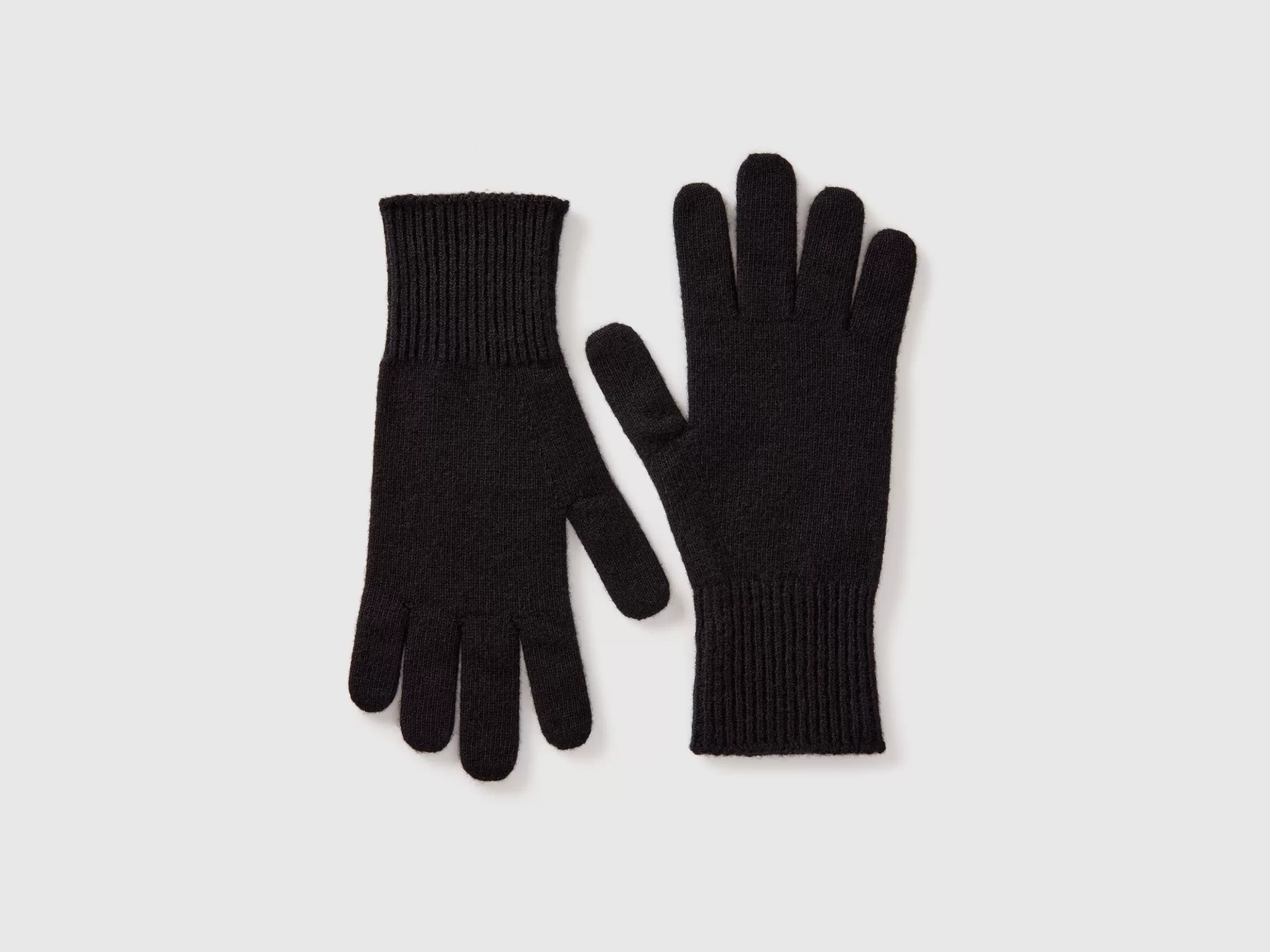 United Colors of Benetton Gloves in pure Merino wool