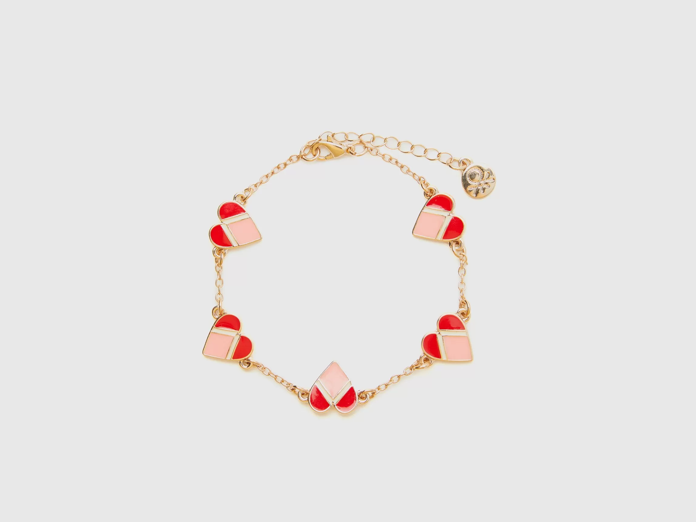 United Colors of Benetton Gold bracelet with hearts
