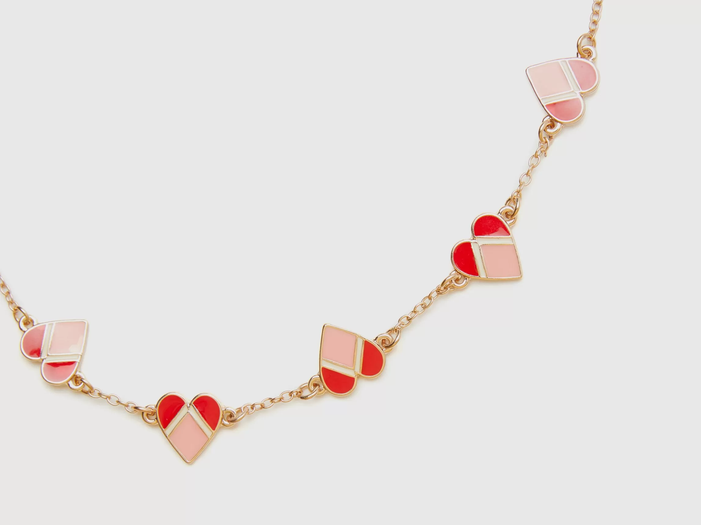 United Colors of Benetton Gold bracelet with hearts