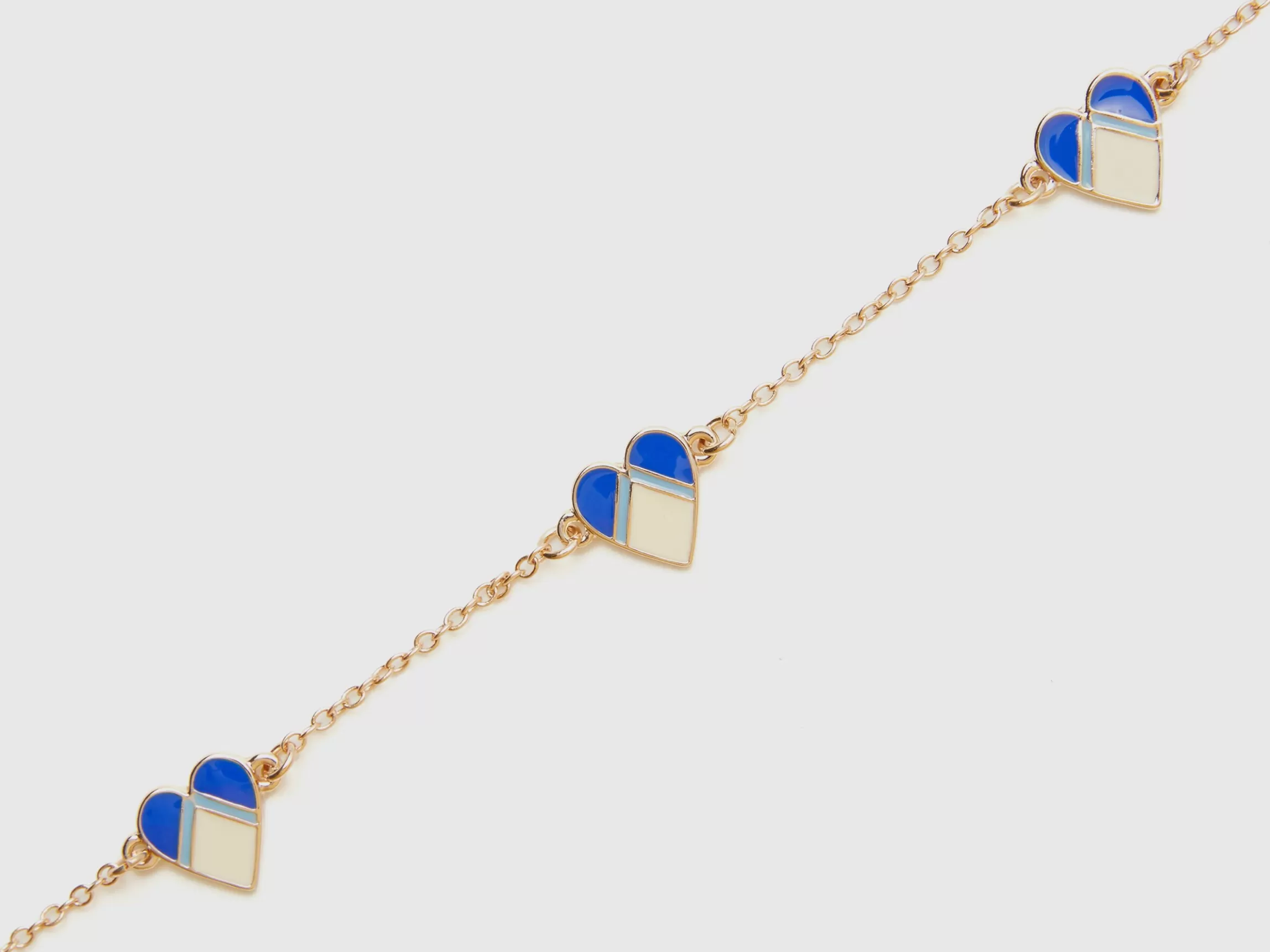 United Colors of Benetton Gold necklace with hearts