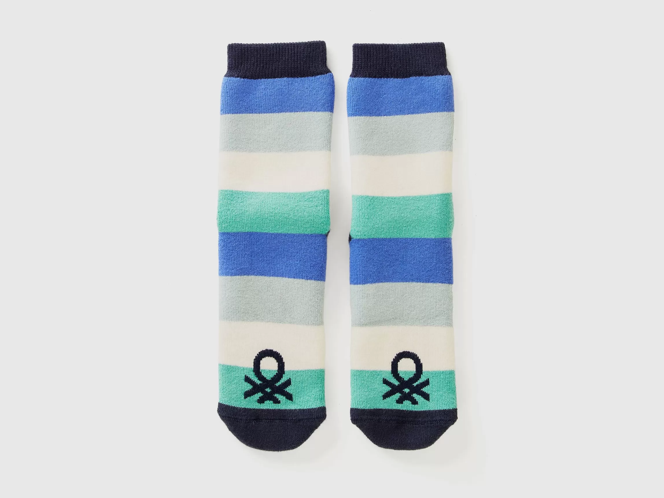 United Colors of Benetton Green and blue non-slip socks