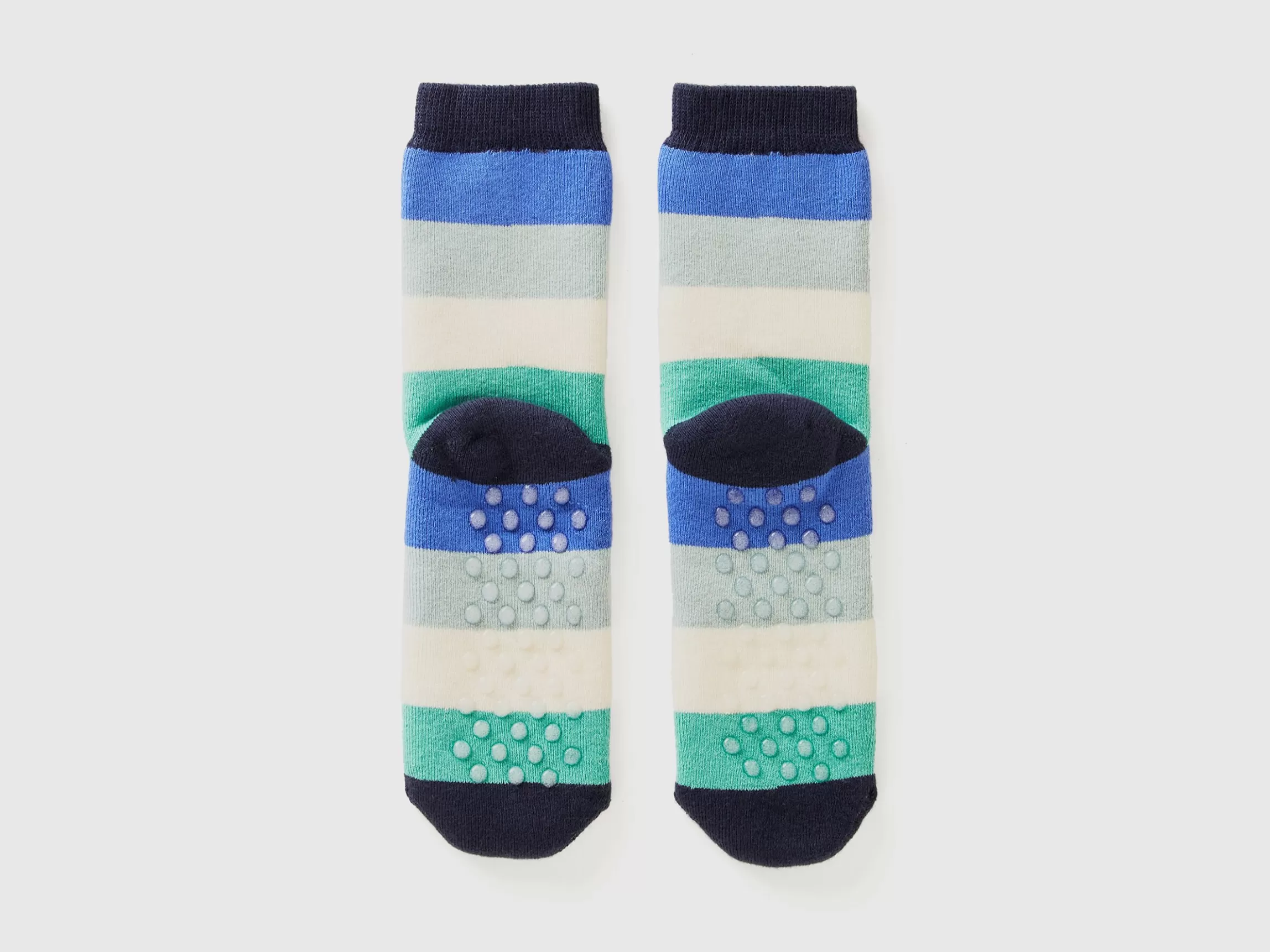 United Colors of Benetton Green and blue non-slip socks