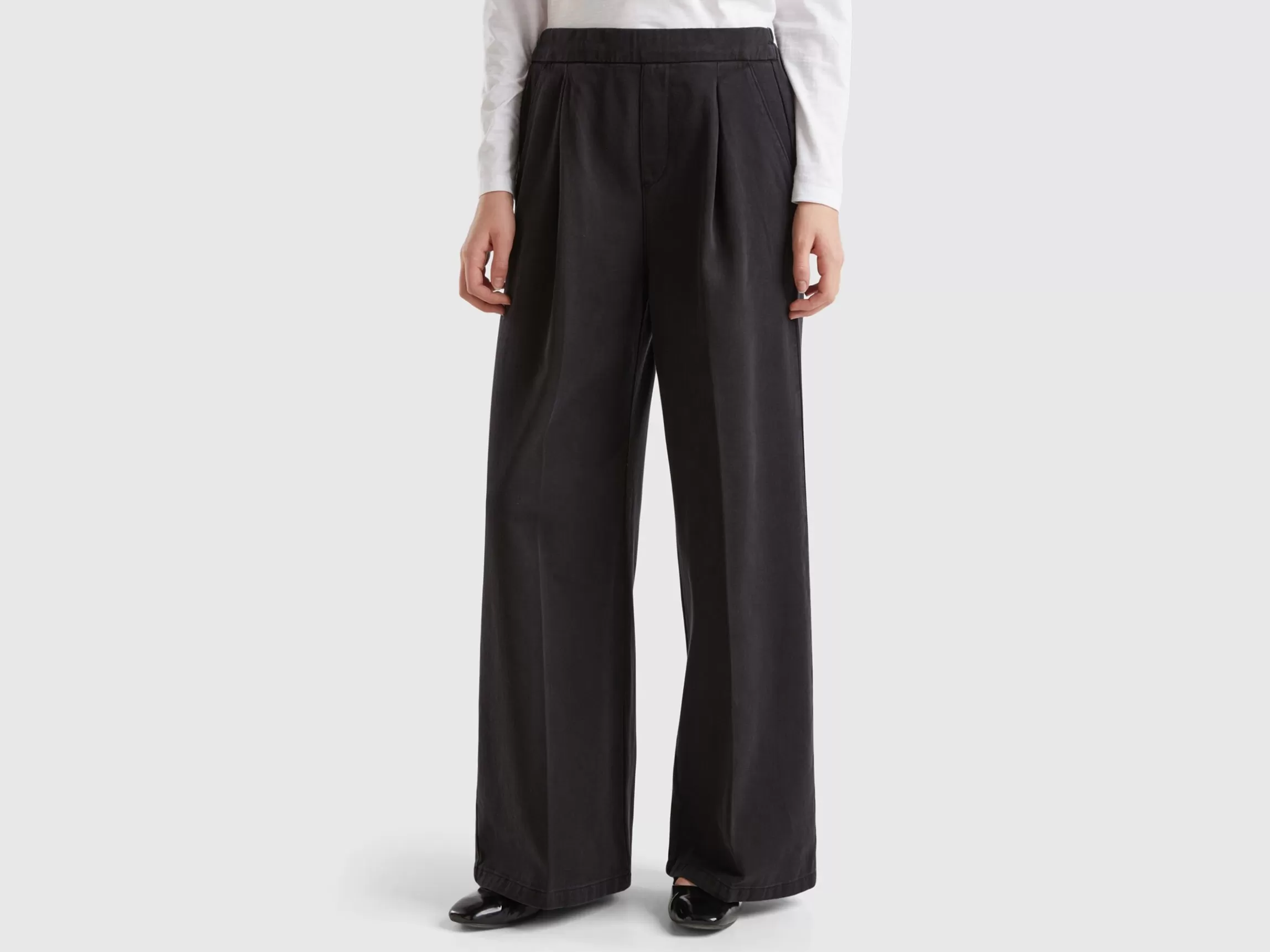 United Colors of Benetton High-waisted palazzo trousers