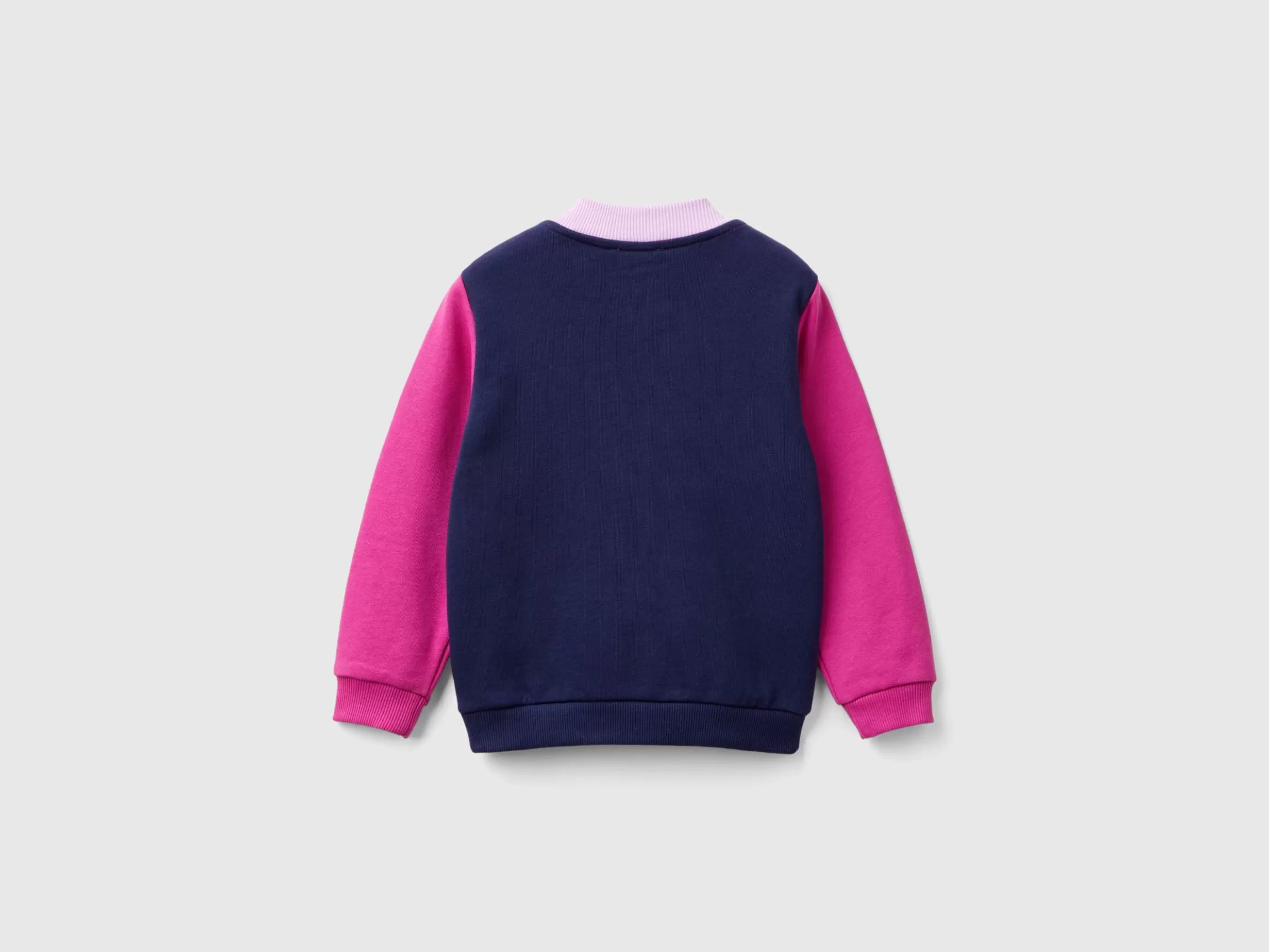 United Colors of Benetton Hoodie with zip in organic cotton