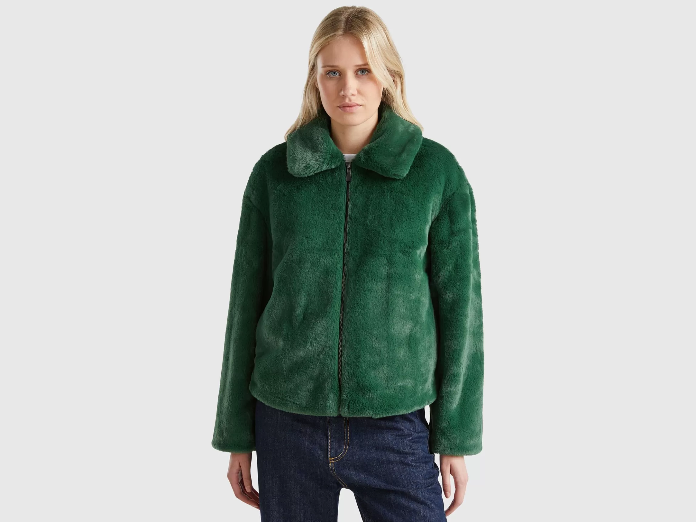 United Colors of Benetton Jacket in faux fur