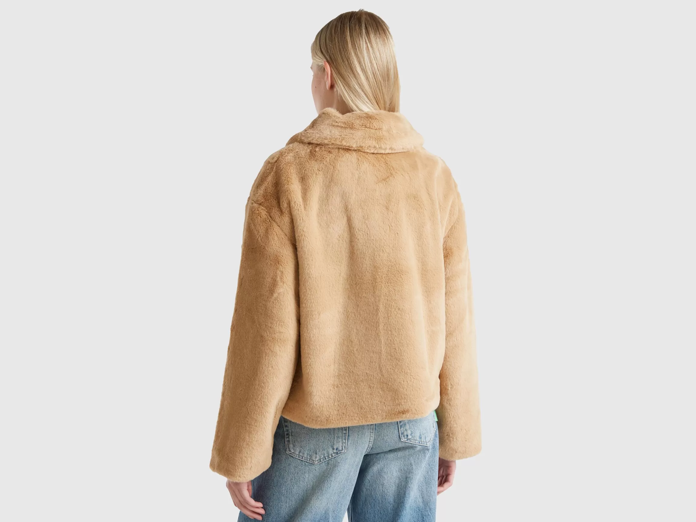 United Colors of Benetton Jacket in faux fur