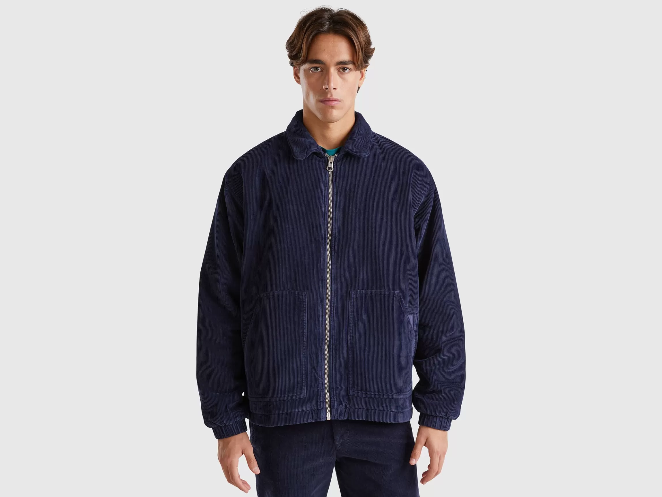 United Colors of Benetton Jacket in padded velvet