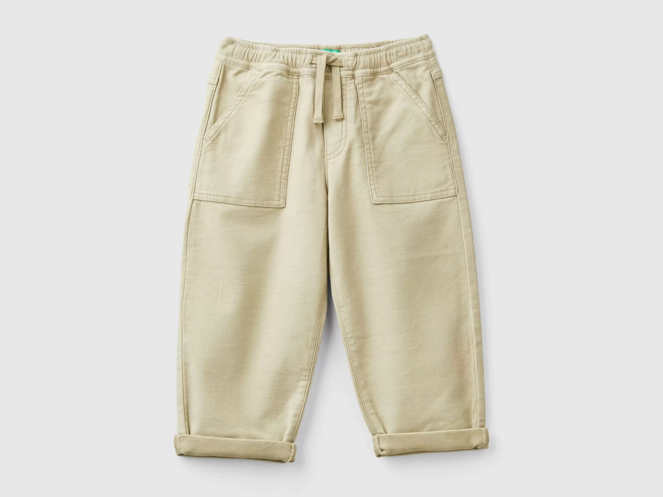 United Colors of Benetton Joggers with cotton blend with drawstring