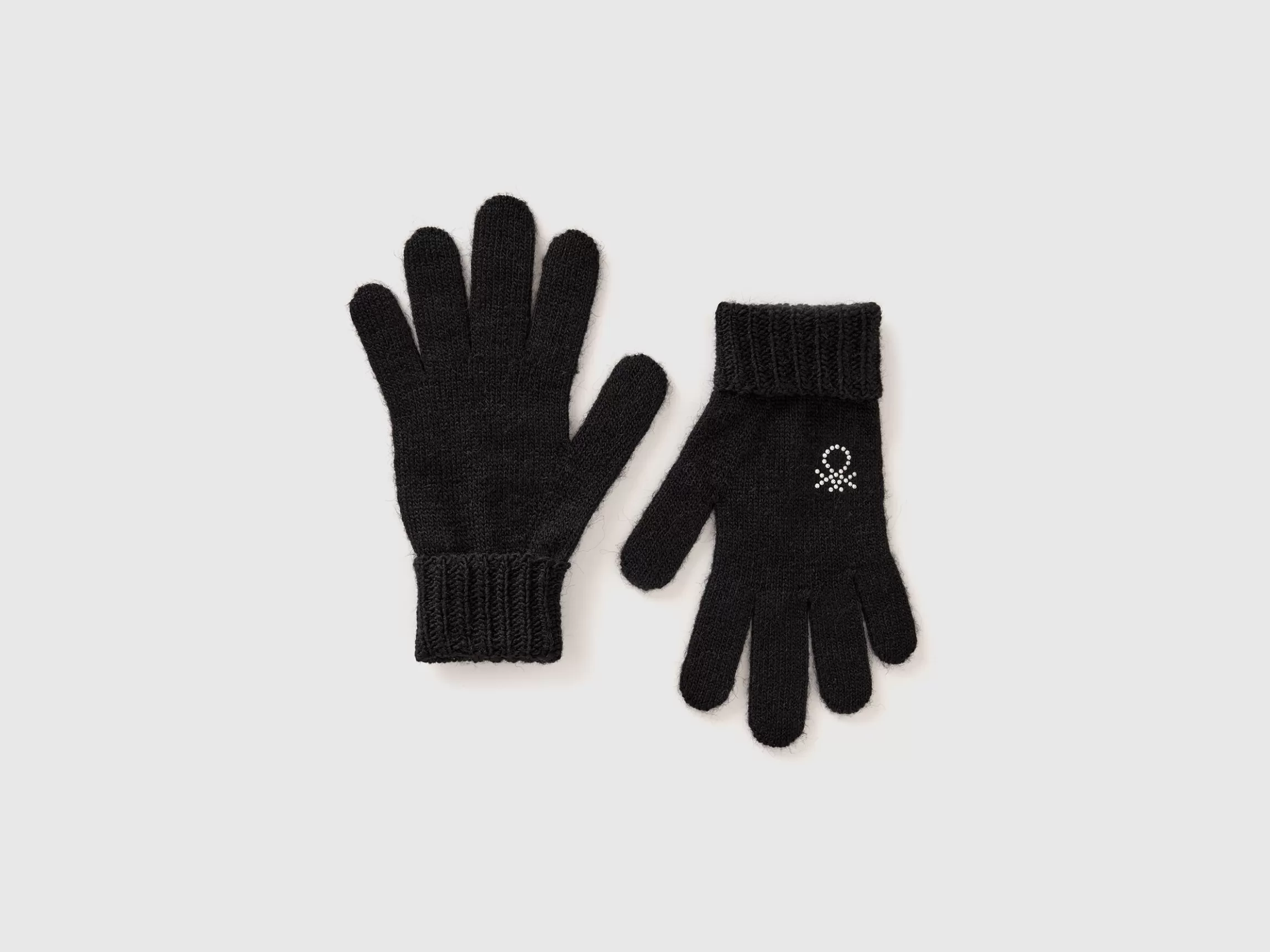 United Colors of Benetton Knit gloves with logo