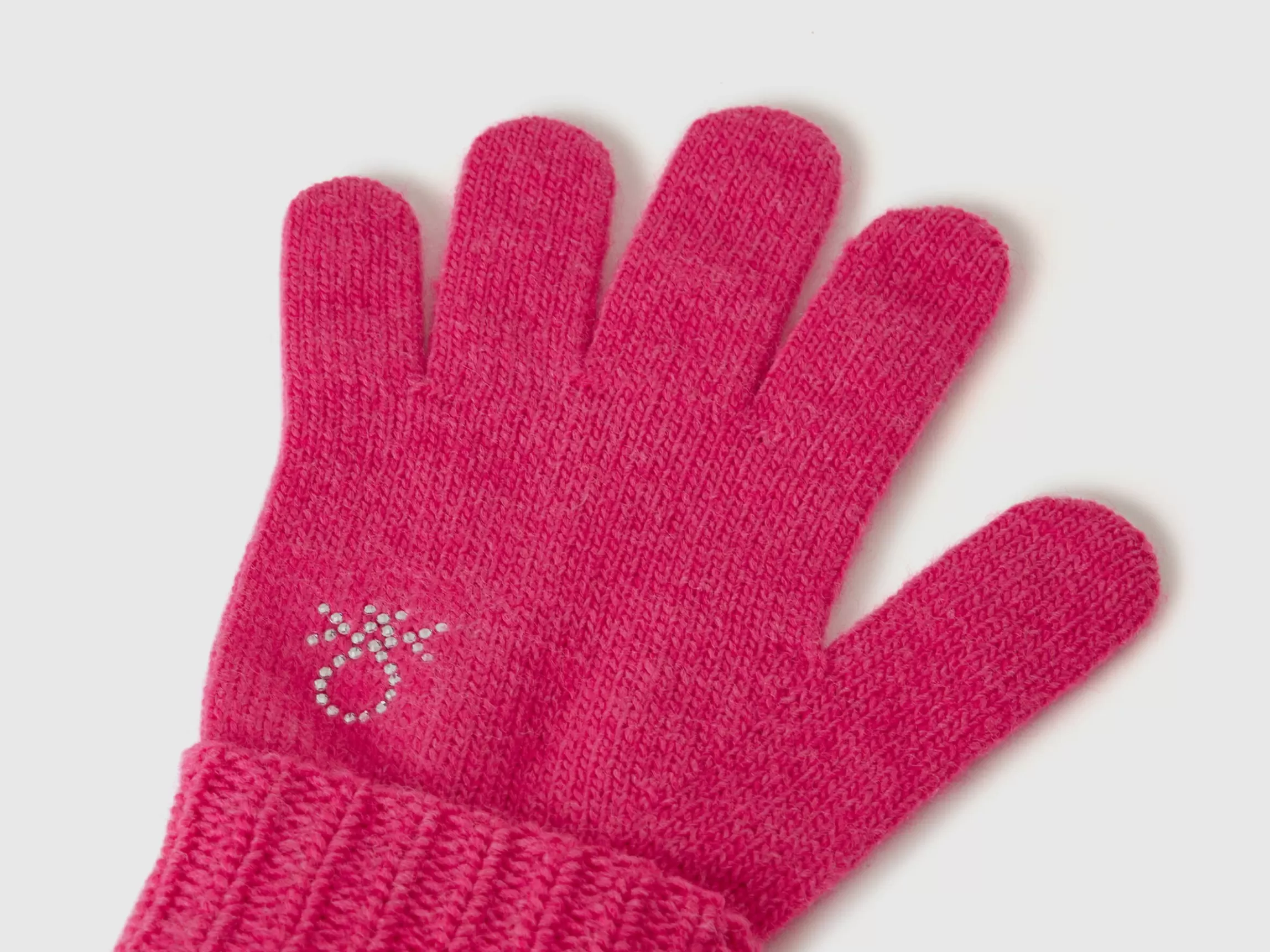 United Colors of Benetton Knit gloves with logo