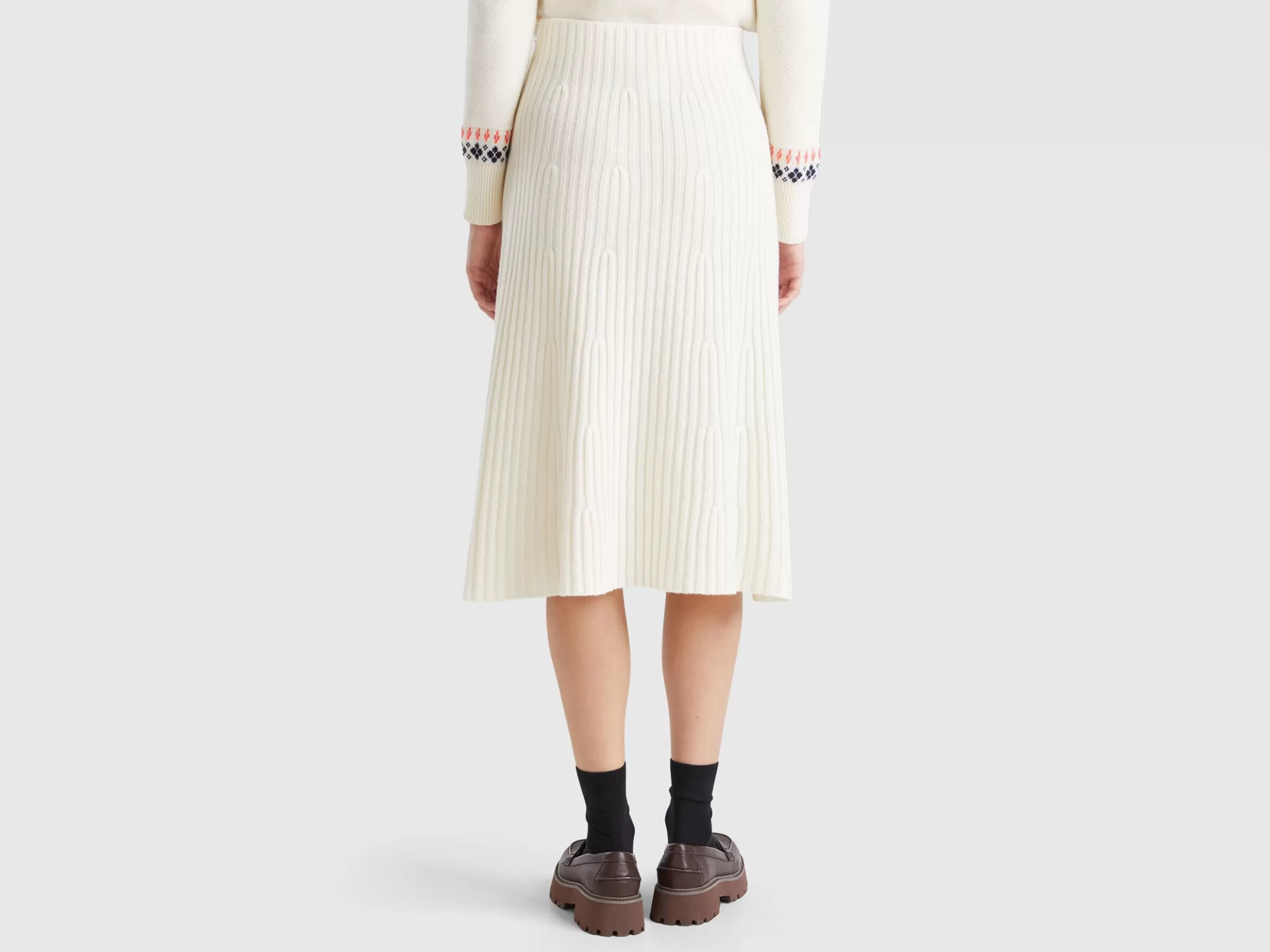 United Colors of Benetton Knit midi skirt