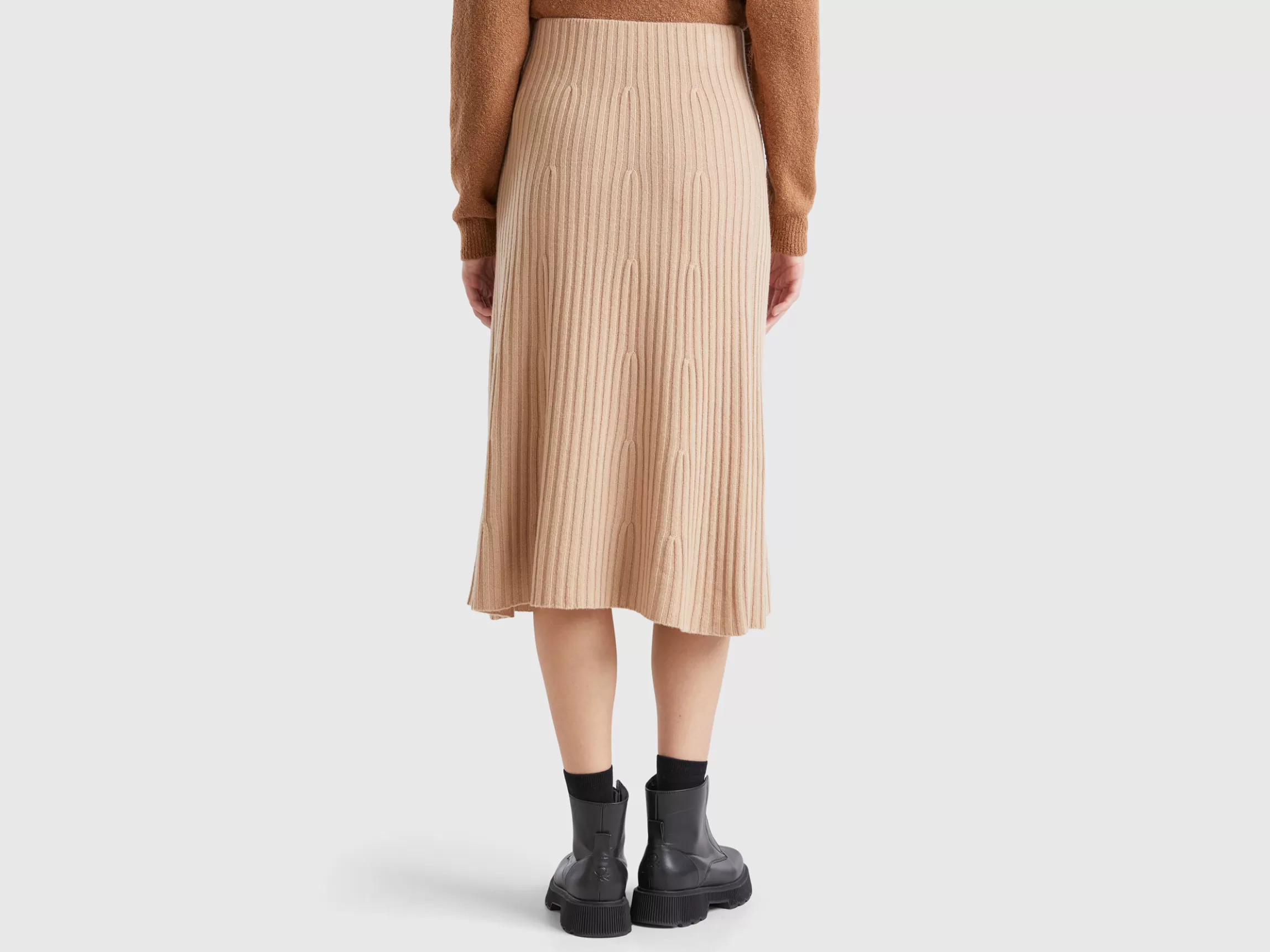 United Colors of Benetton Knit midi skirt