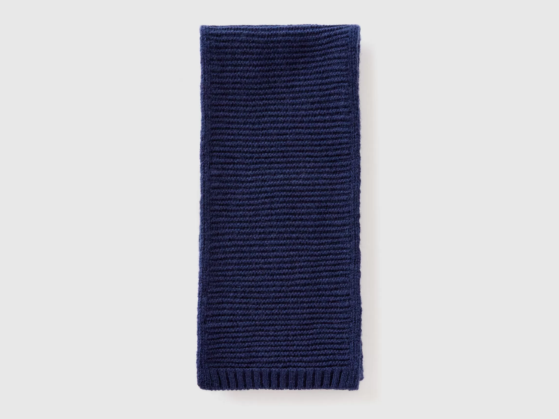 United Colors of Benetton Knit scarf in stretch wool blend