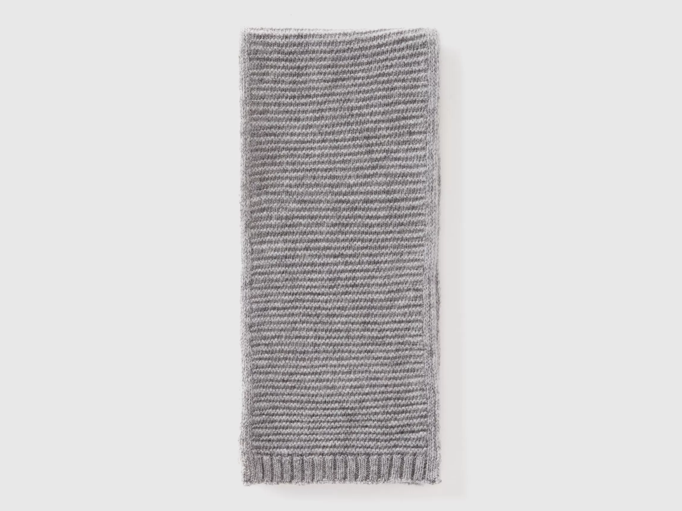 United Colors of Benetton Knit scarf in stretch wool blend