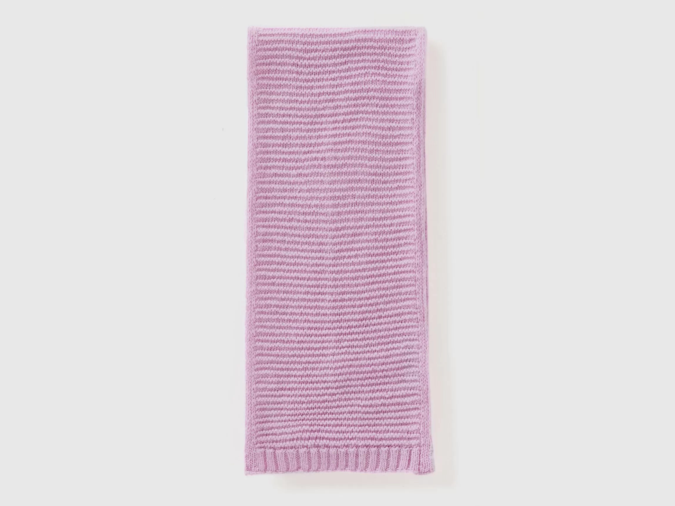 United Colors of Benetton Knit scarf in stretch wool blend