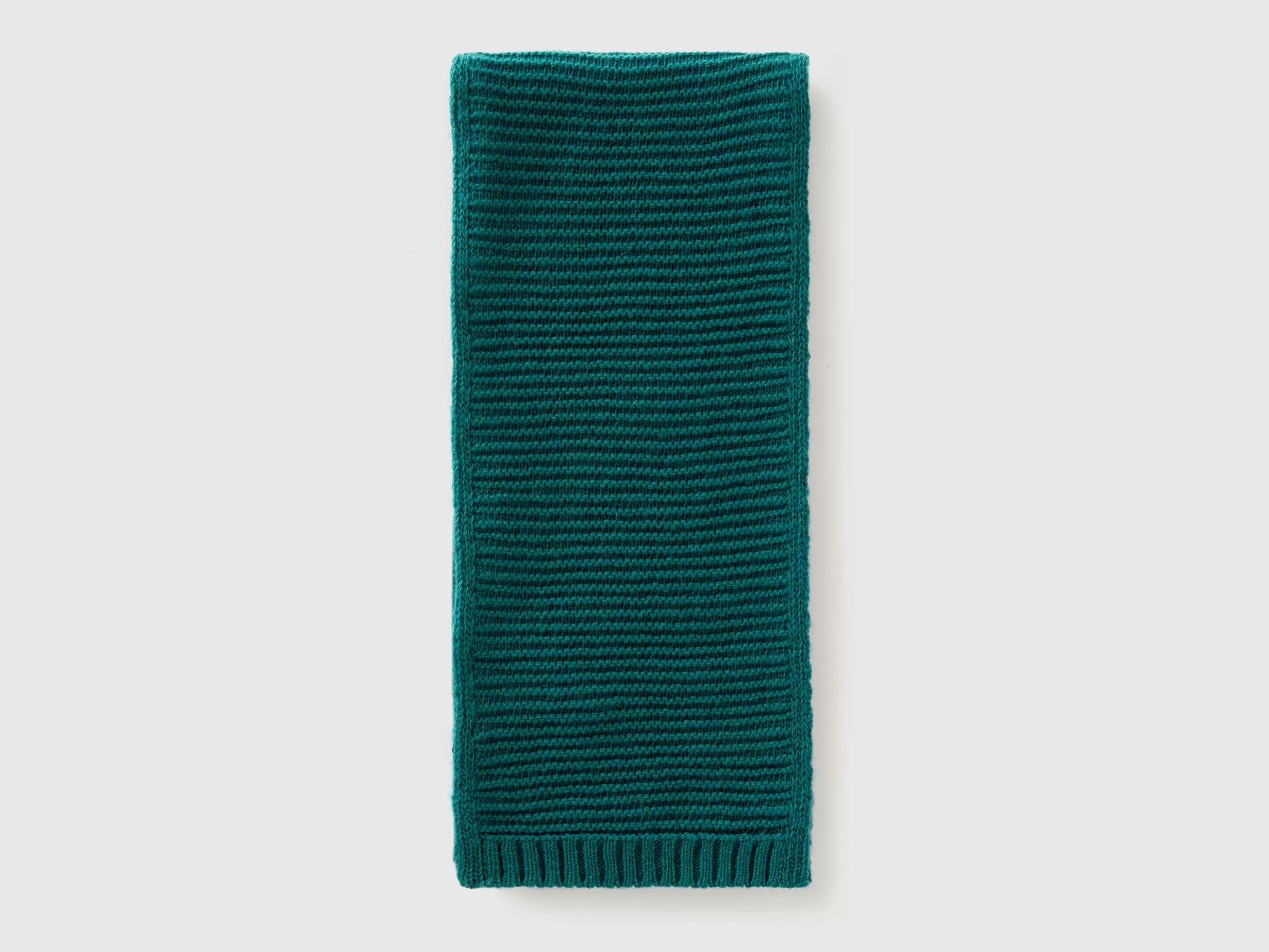 United Colors of Benetton Knit scarf in stretch wool blend