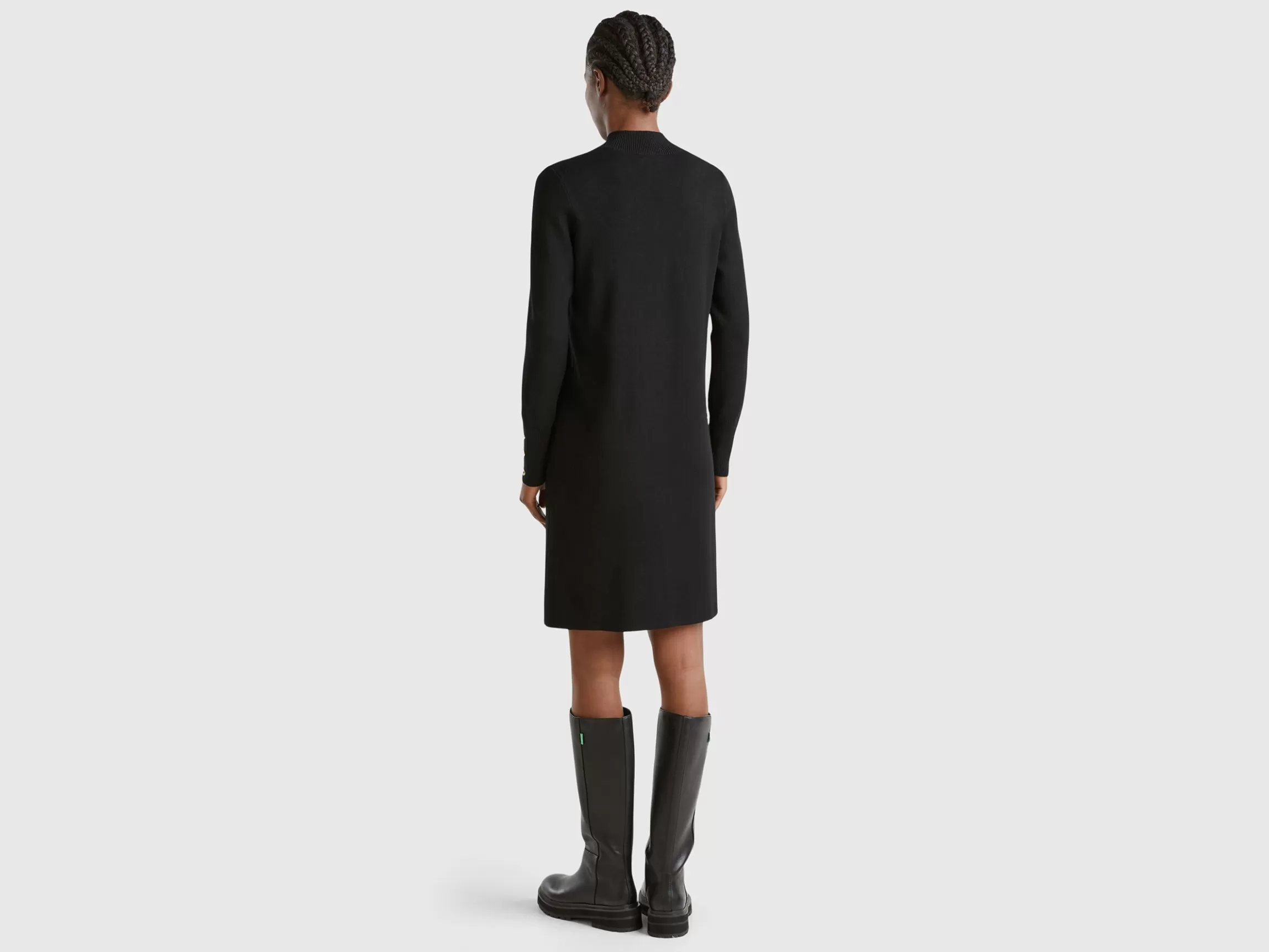 United Colors of Benetton Knit turtle neck dress