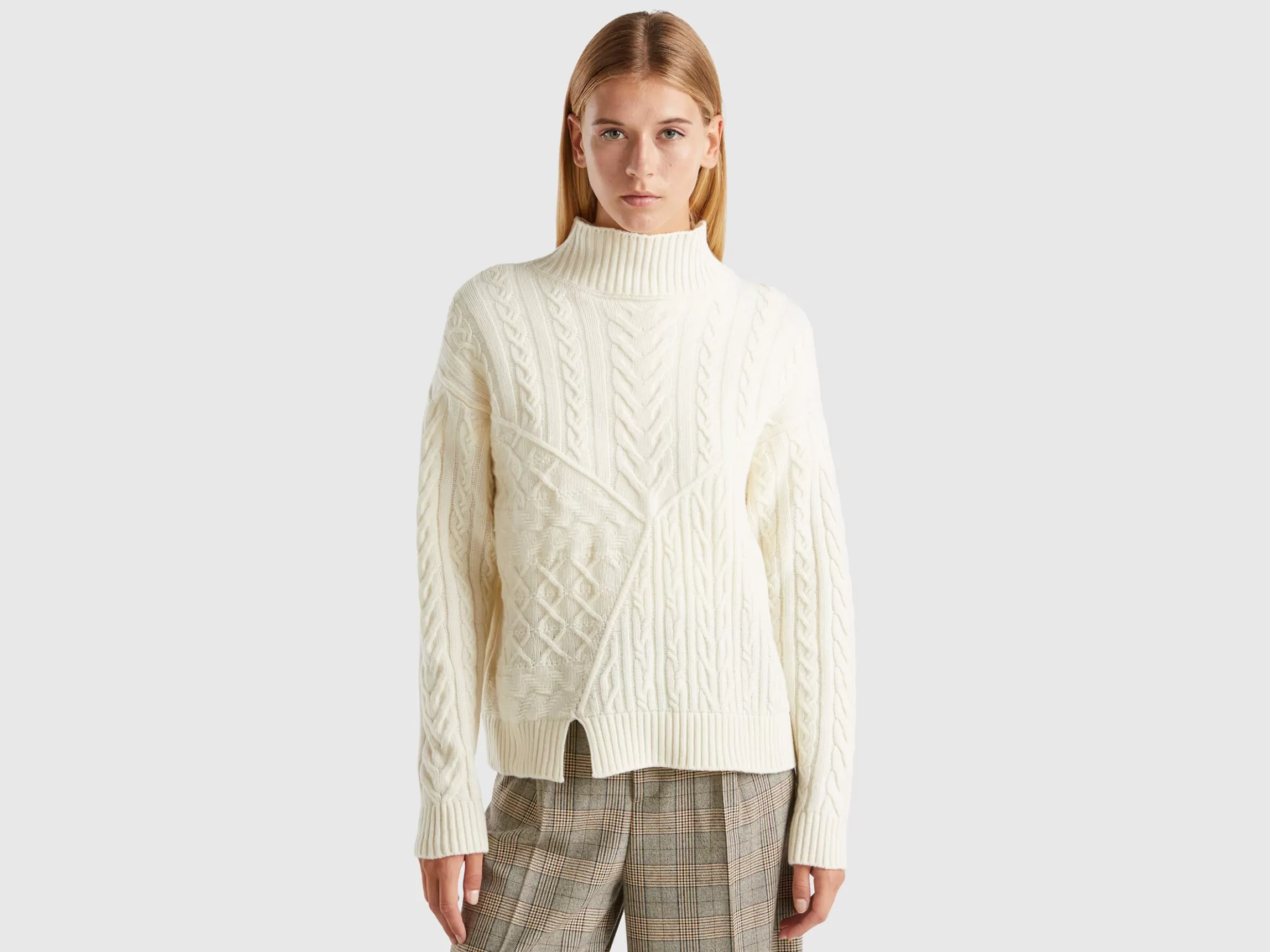 United Colors of Benetton Knit turtle neck sweater