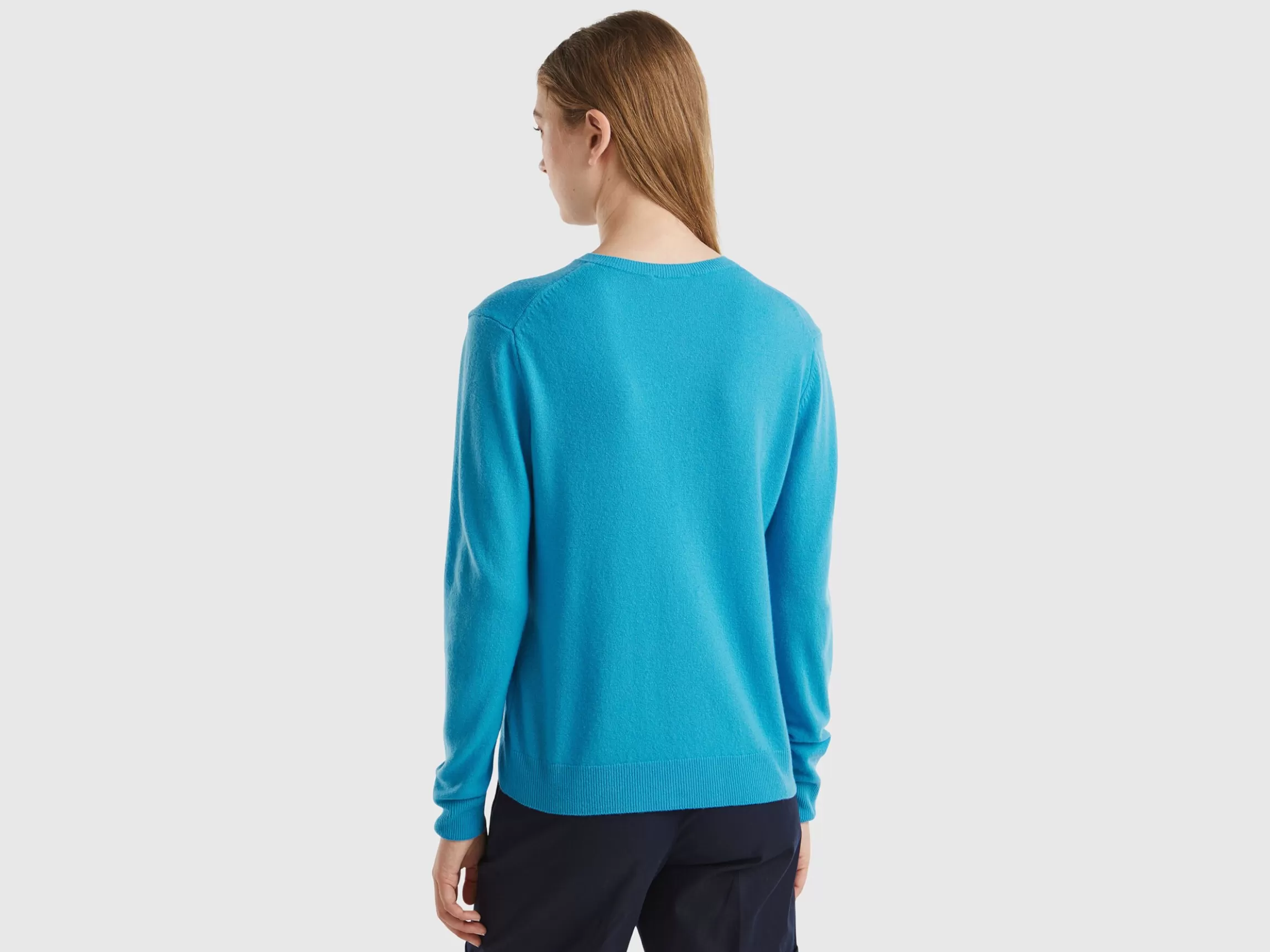 United Colors of Benetton crew neck cardigan in pure Merino wool