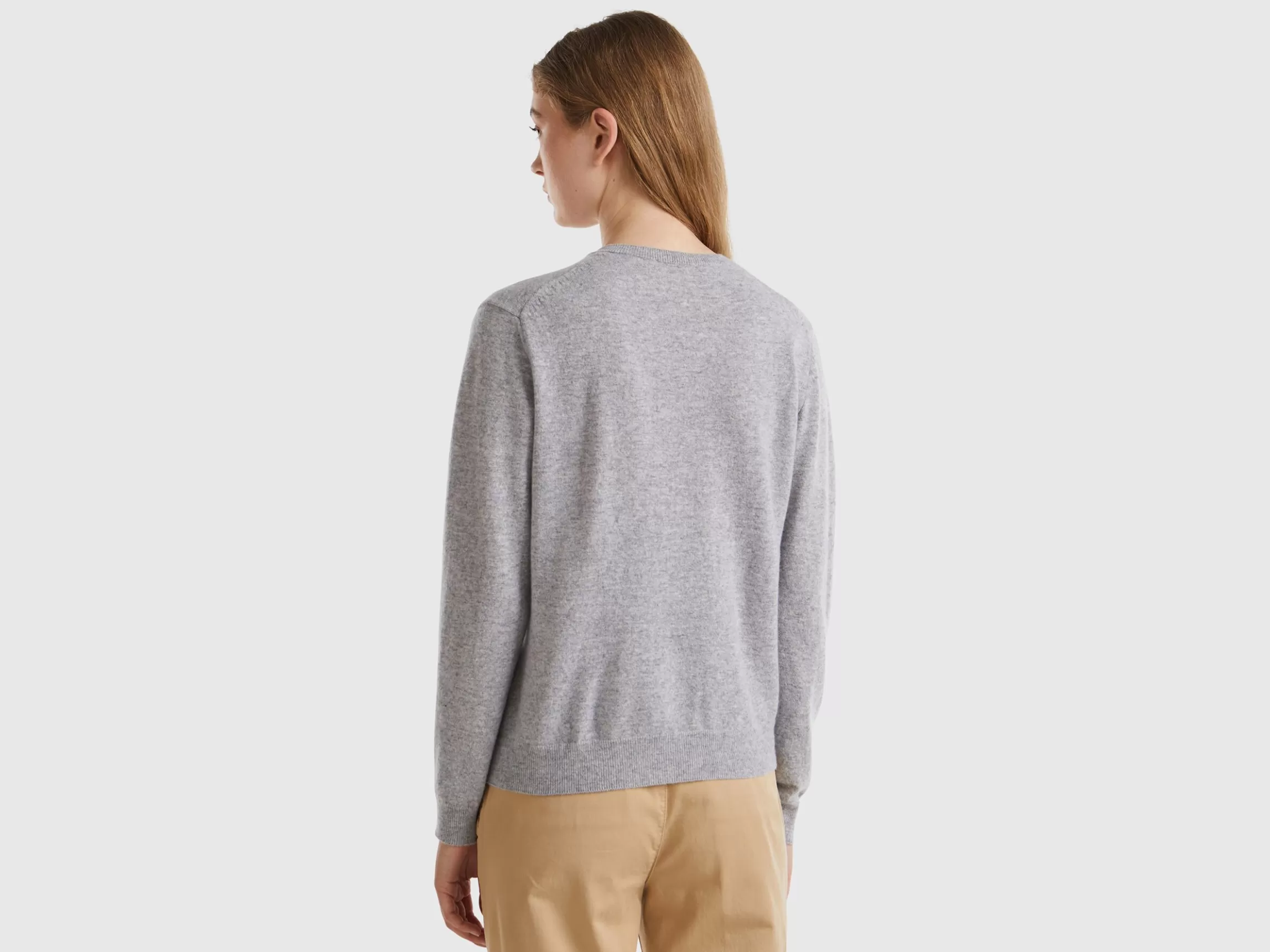 United Colors of Benetton crew neck cardigan in pure Merino wool