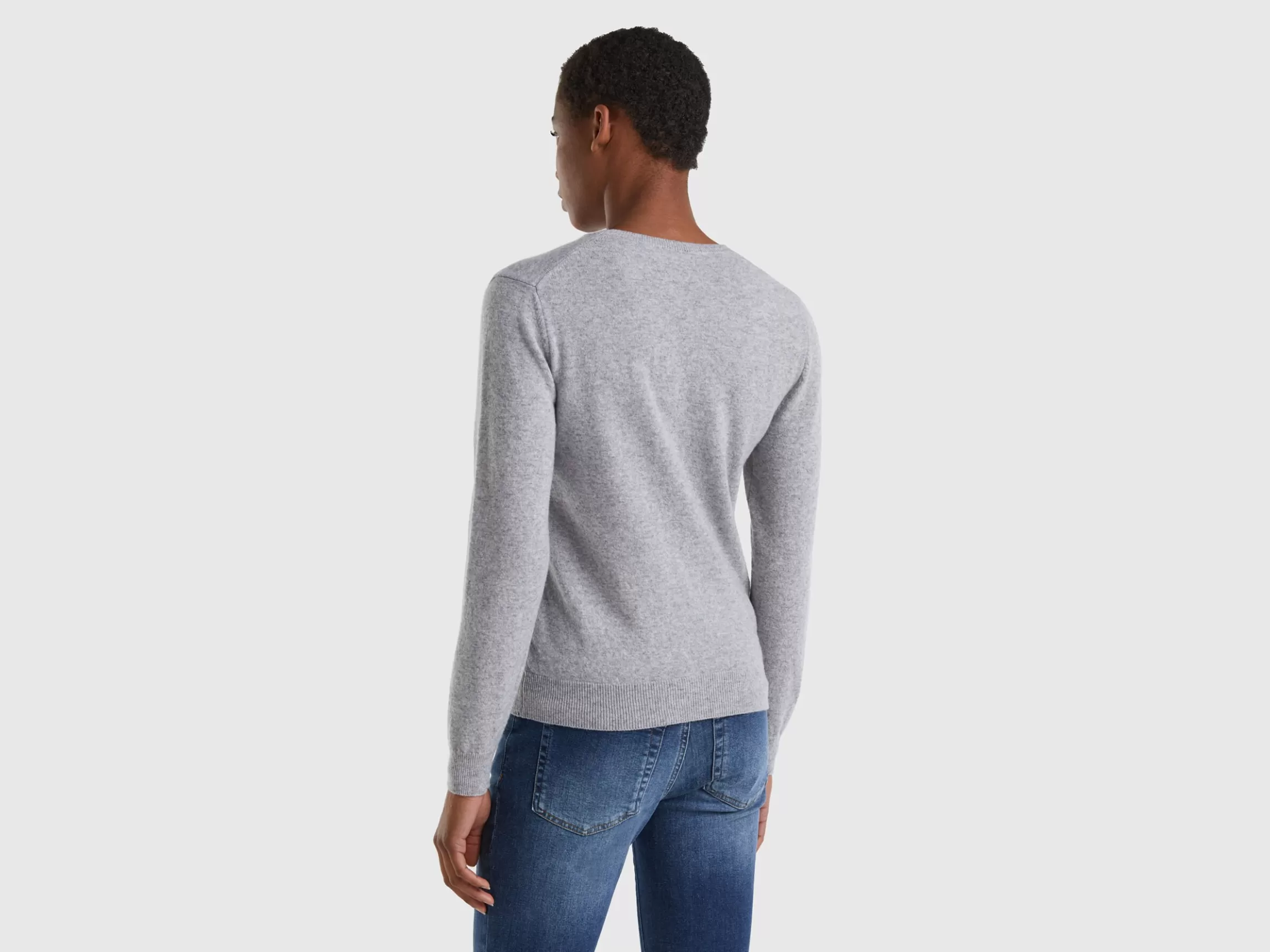 United Colors of Benetton crew neck sweater in Merino wool