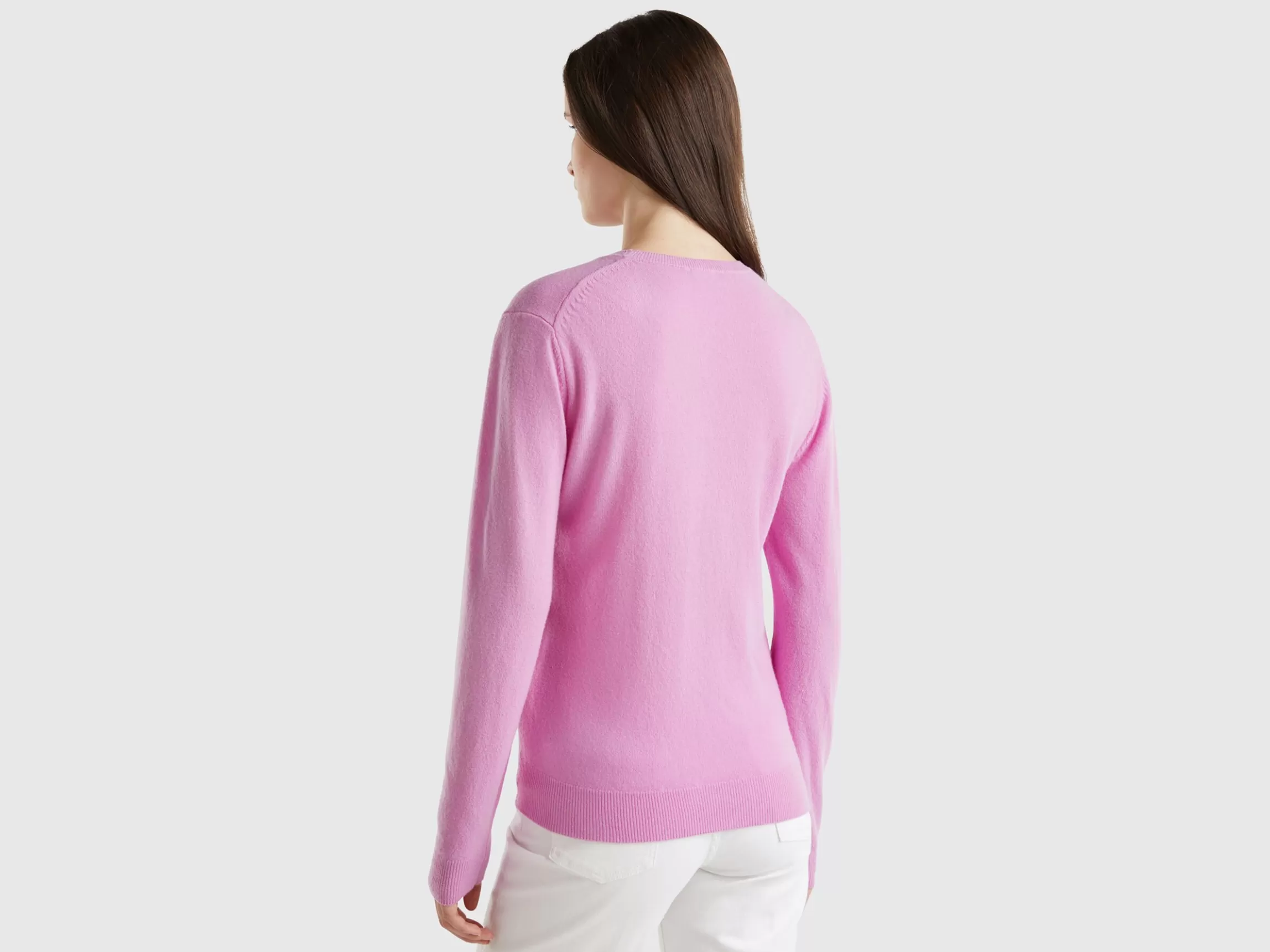 United Colors of Benetton crew neck sweater in pure Merino wool