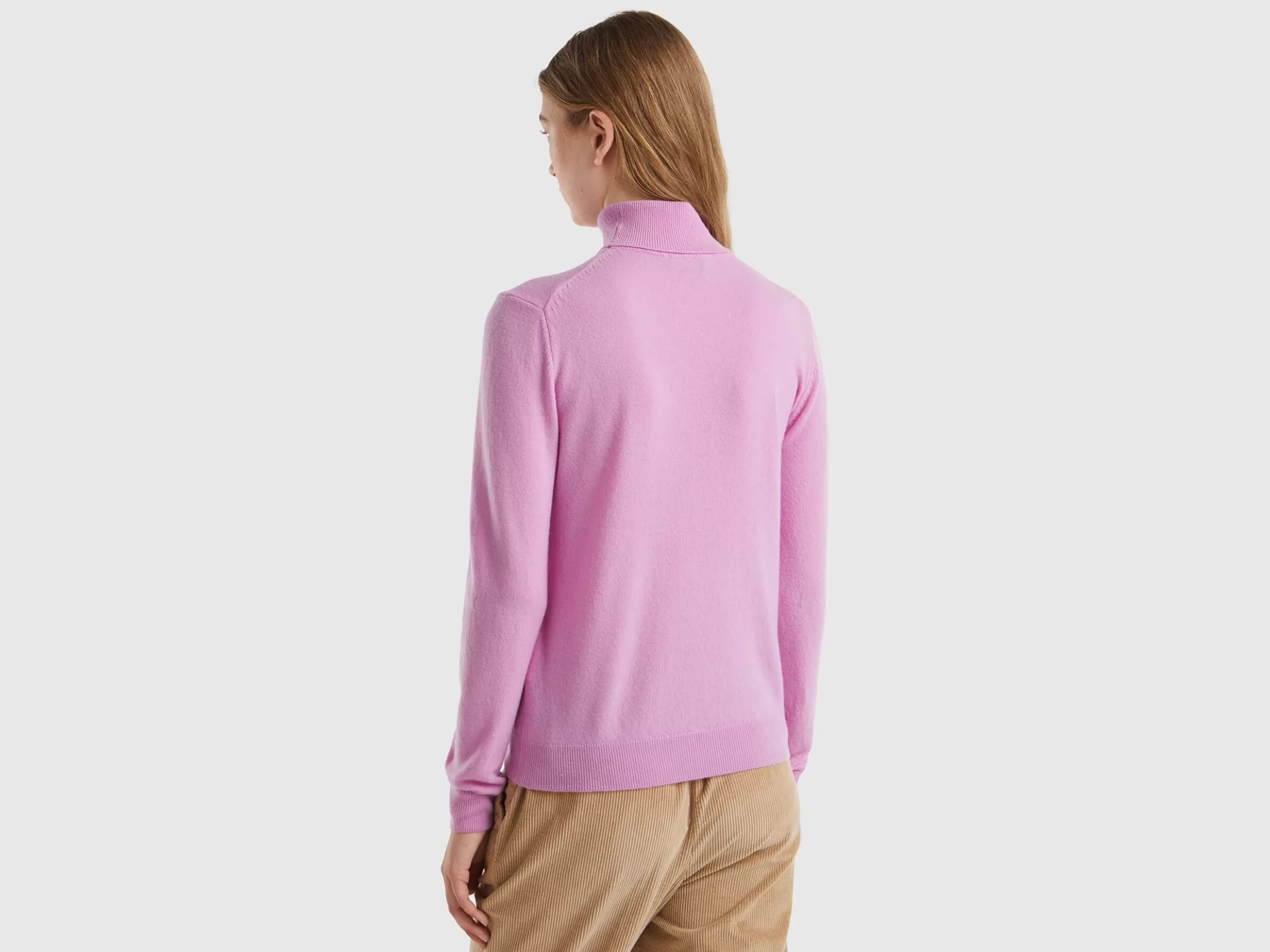 United Colors of Benetton turtleneck sweater in pure Merino wool