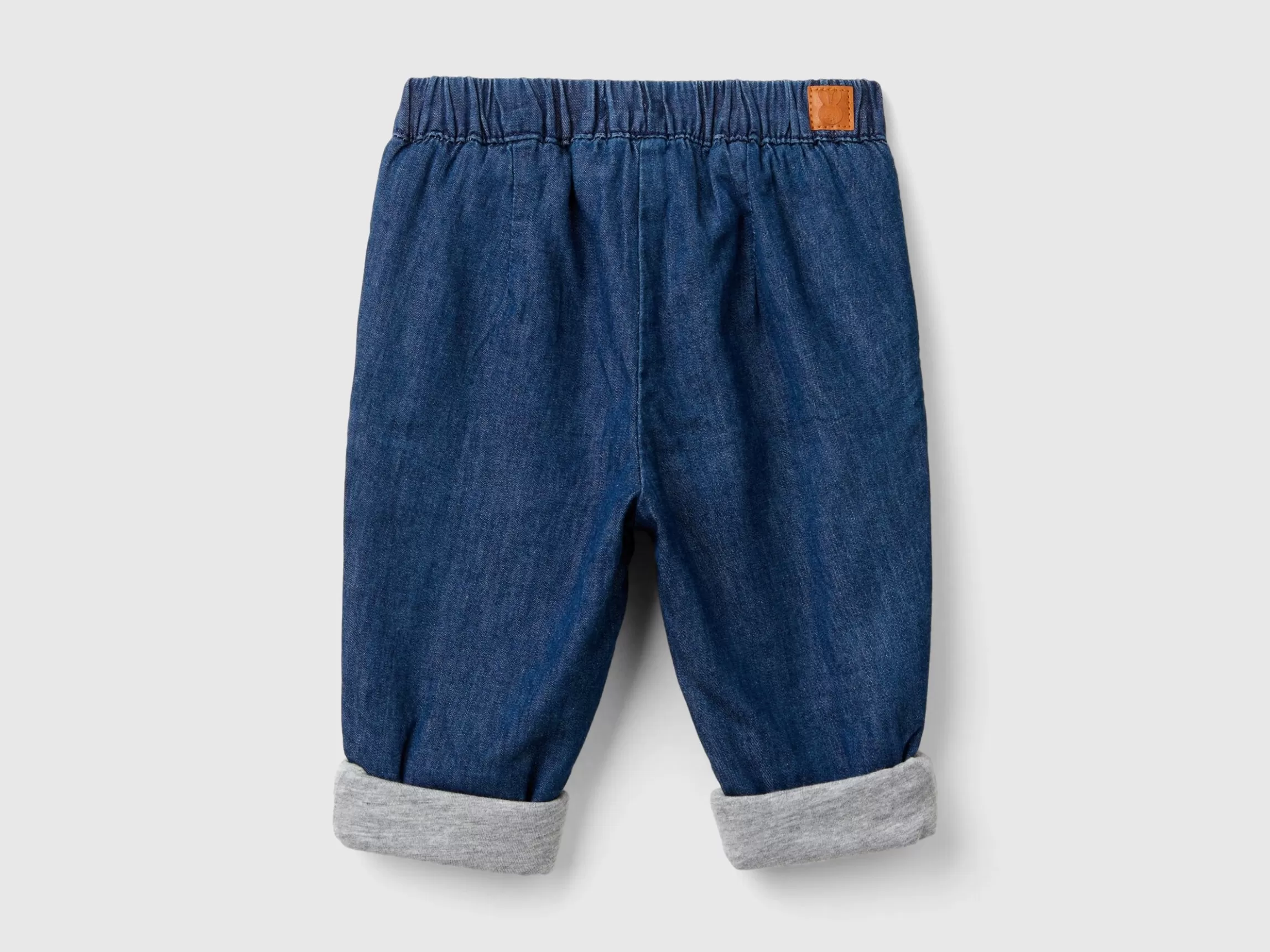 United Colors of Benetton Lined trousers in chambray