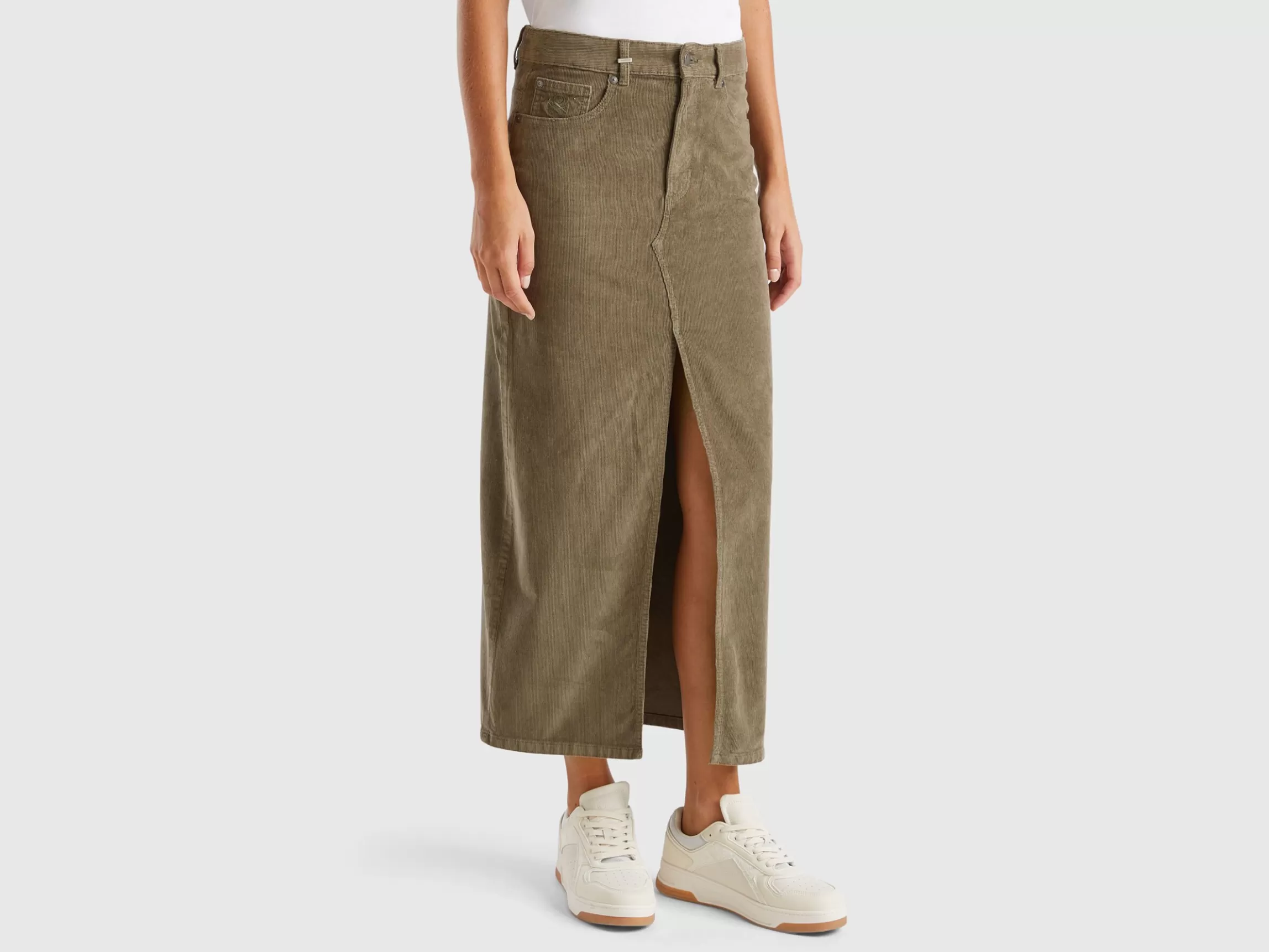 United Colors of Benetton Long corduroy skirt