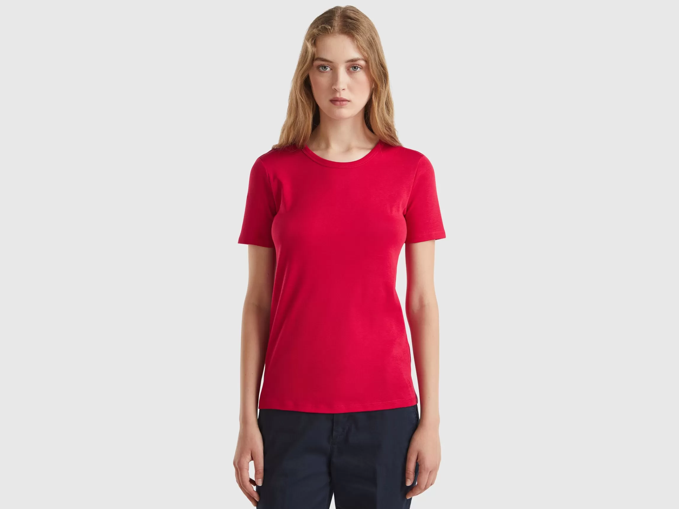 United Colors of Benetton Long fiber cotton t-shirt