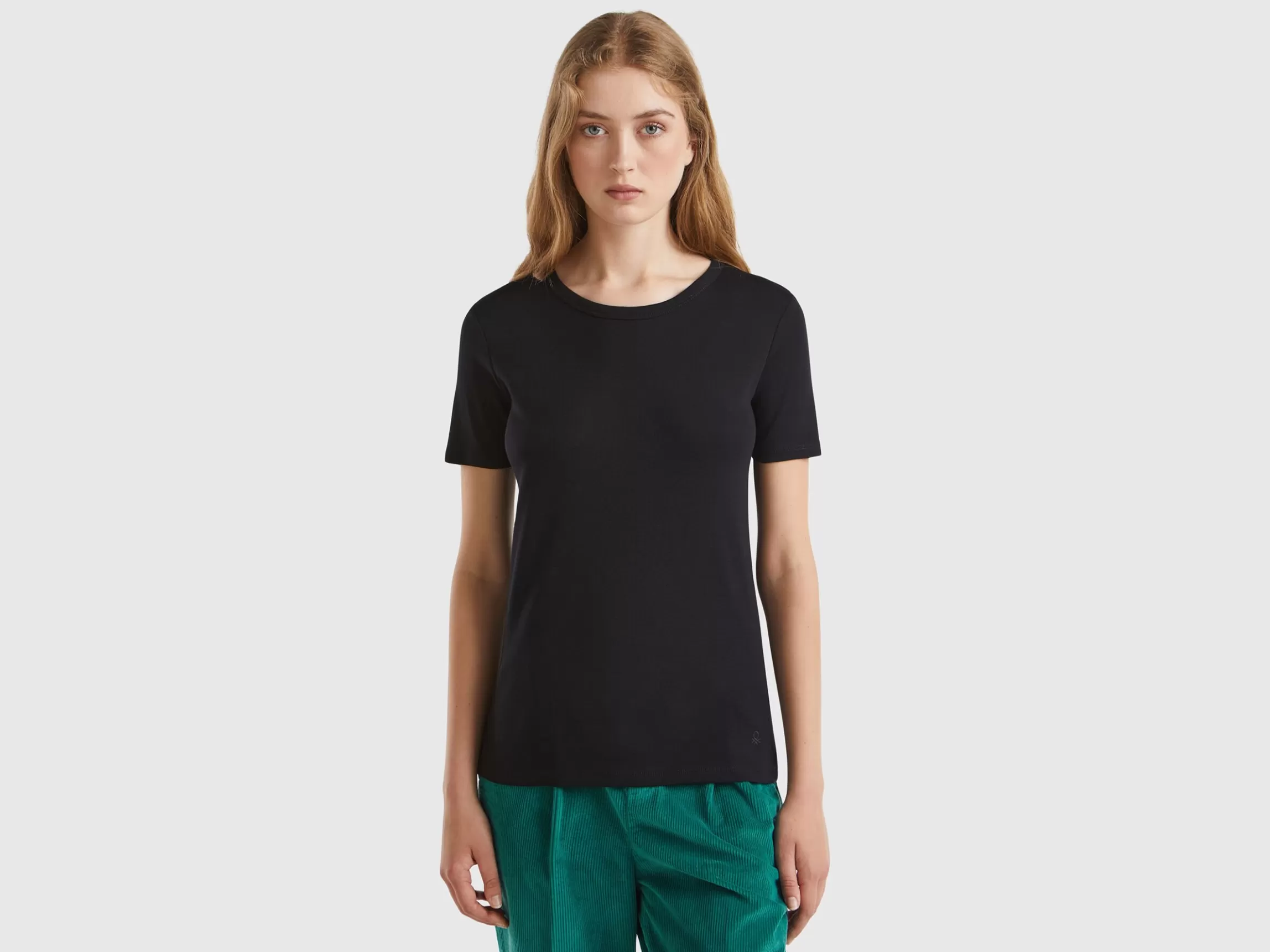 United Colors of Benetton Long fiber cotton t-shirt