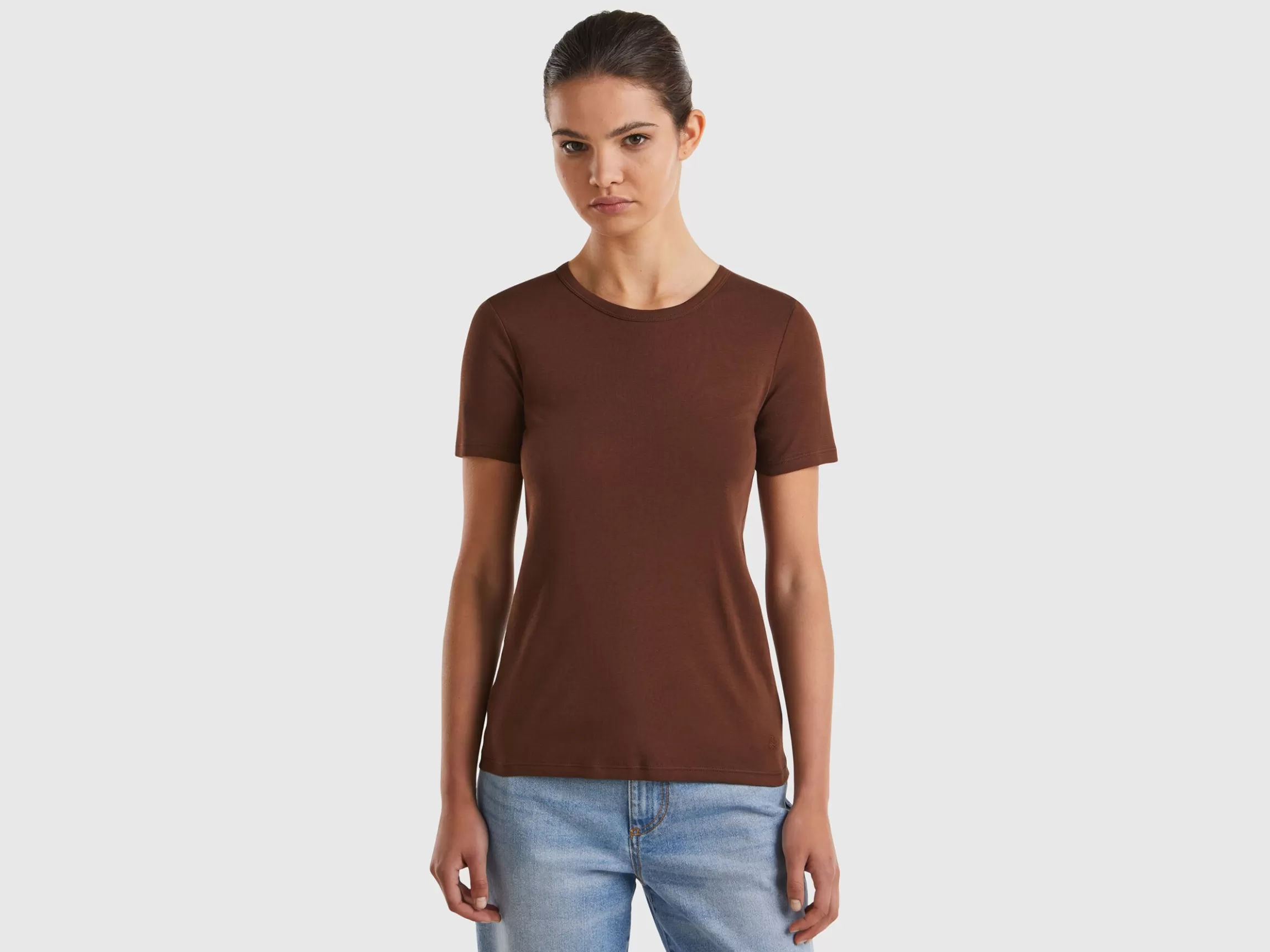 United Colors of Benetton Long fiber cotton t-shirt