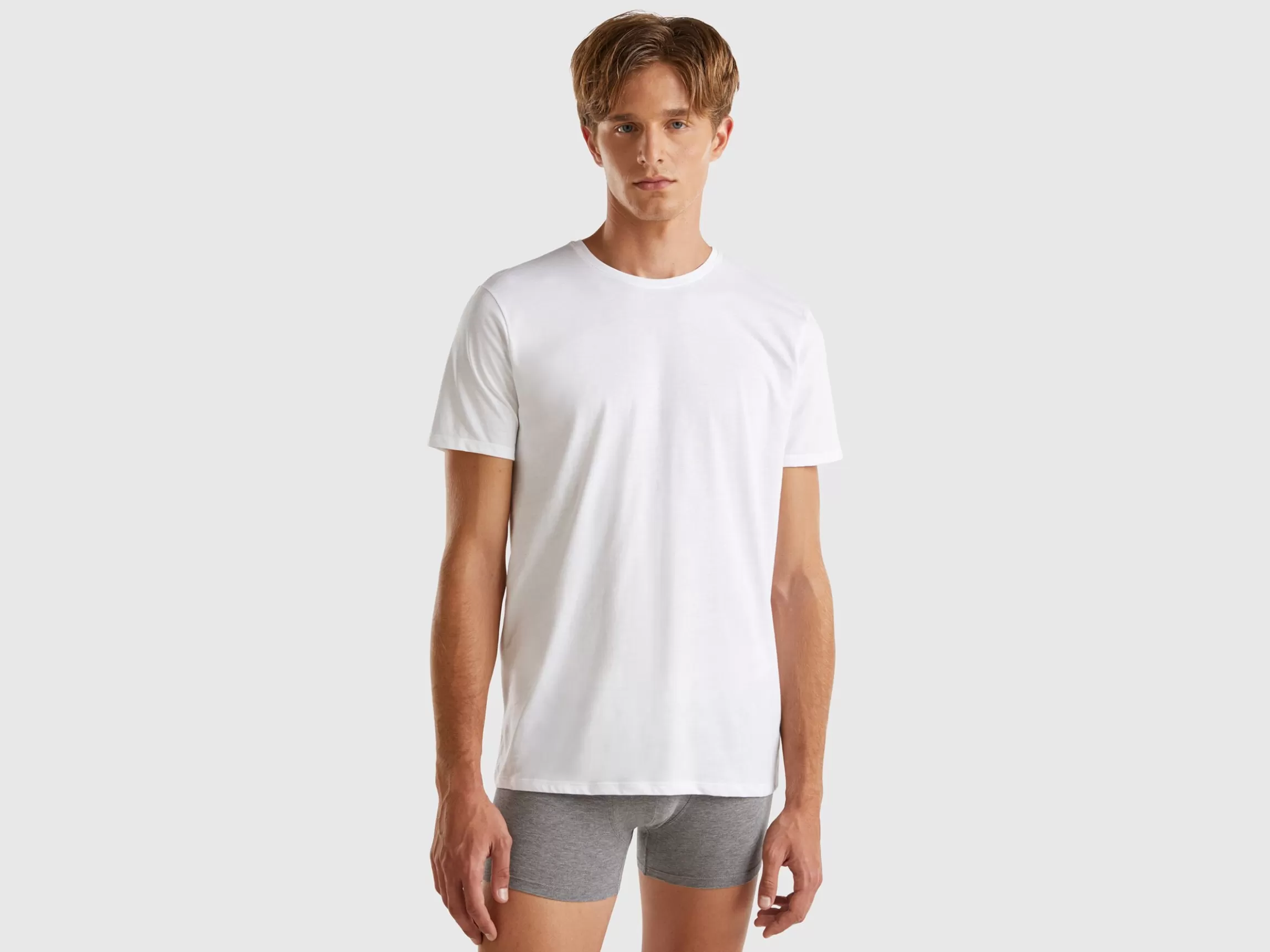 United Colors of Benetton Long fiber cotton t-shirt